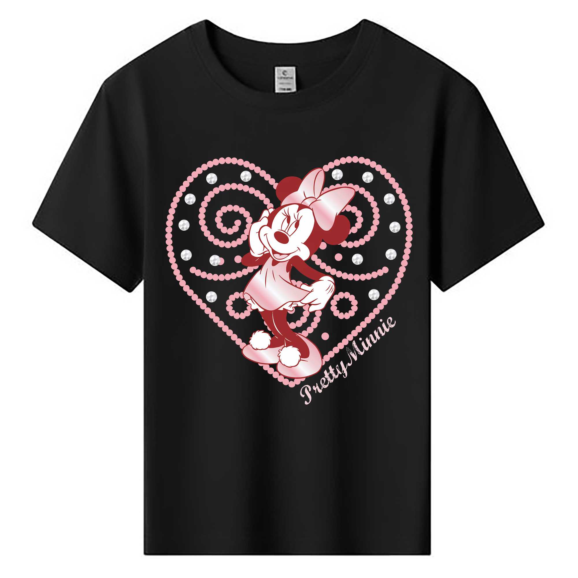 （画像用） ミッキーマウス Mickey Mouse 綿100％キッズTシャツ（フロントプリント）