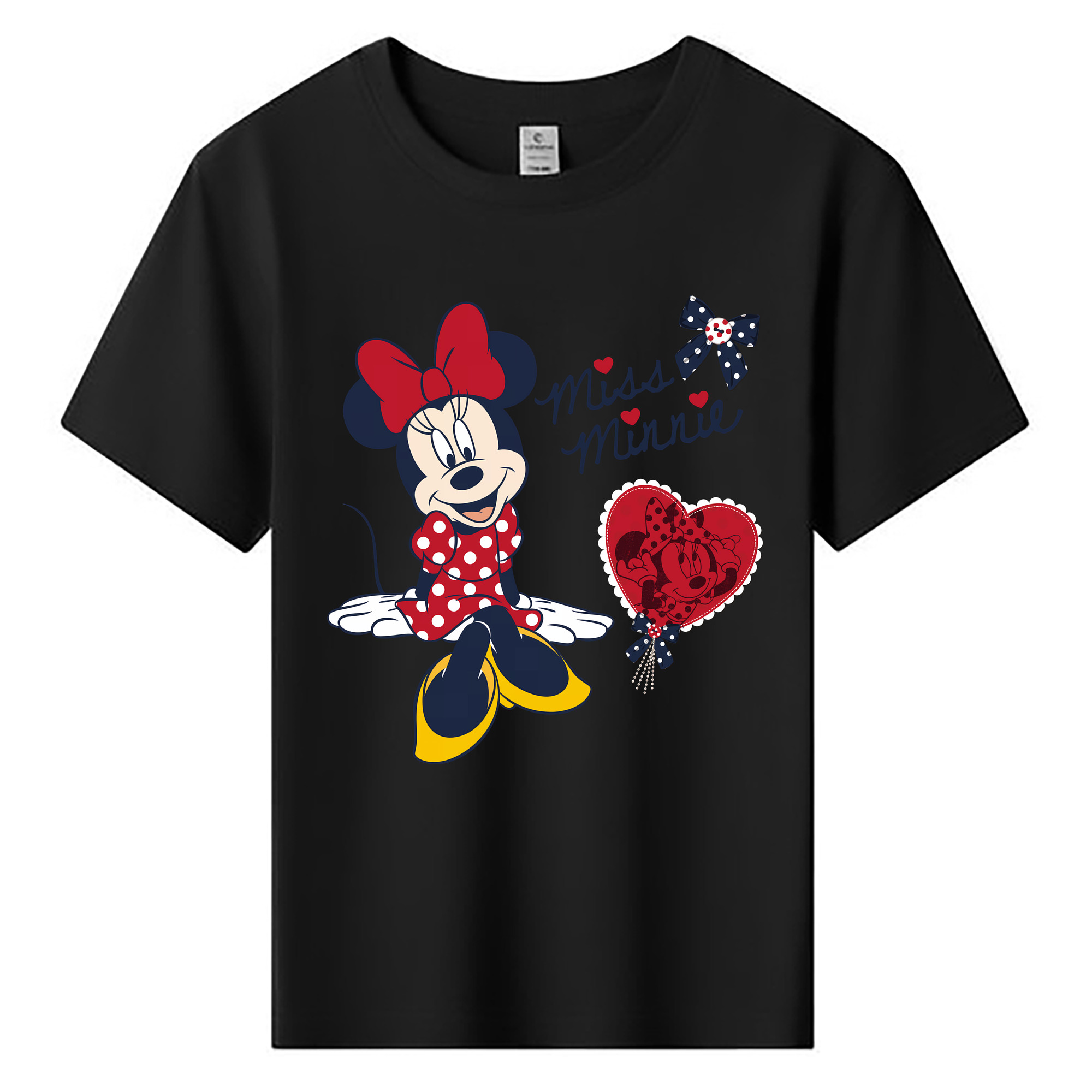 （画像用） ミッキーマウス Mickey Mouse 綿100％キッズTシャツ（フロントプリント）