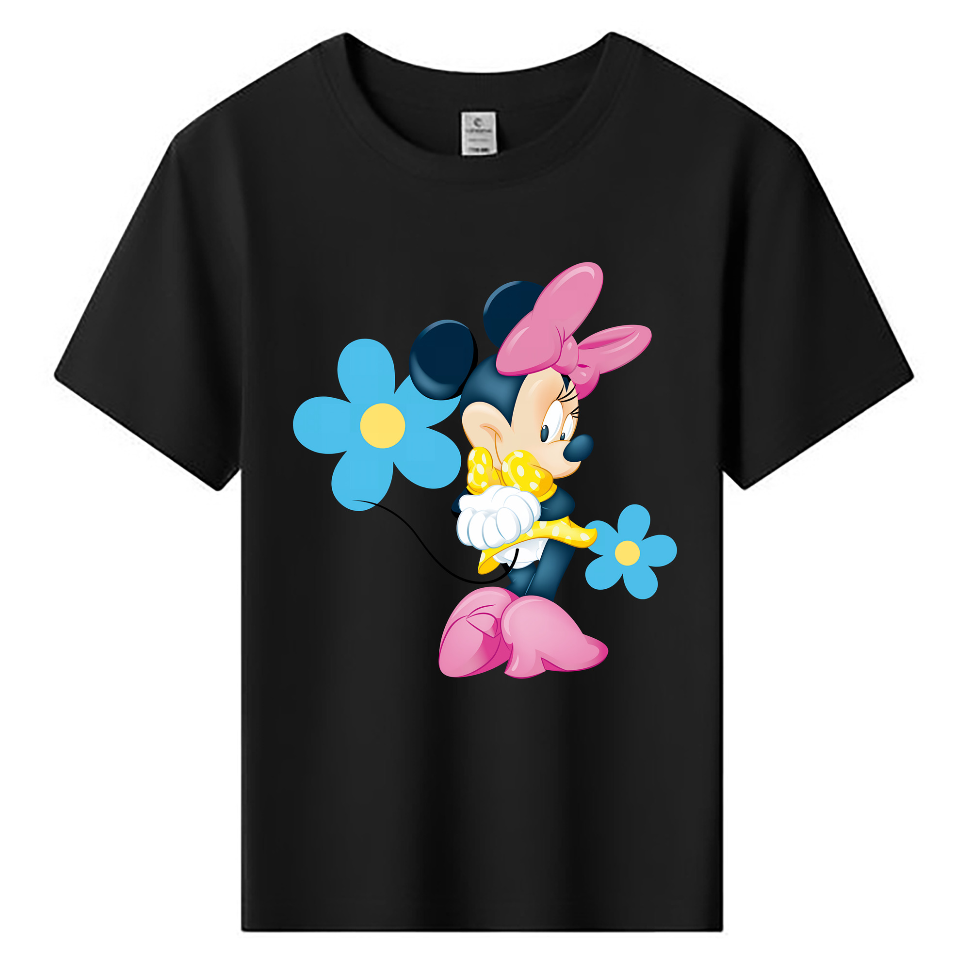 （画像用） ミッキーマウス Mickey Mouse 綿100％キッズTシャツ（フロントプリント）