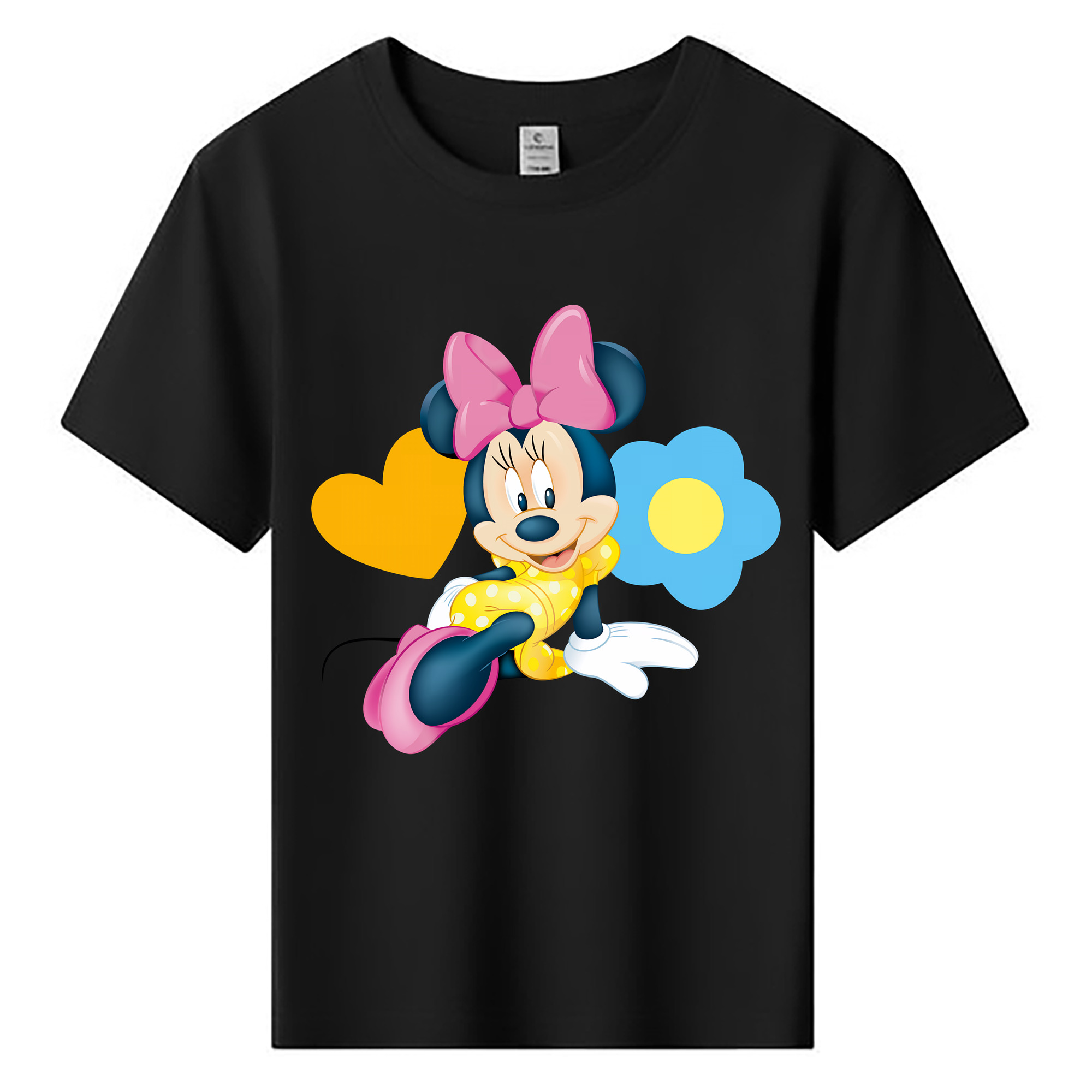 （画像用） ミッキーマウス Mickey Mouse 綿100％キッズTシャツ（フロントプリント）