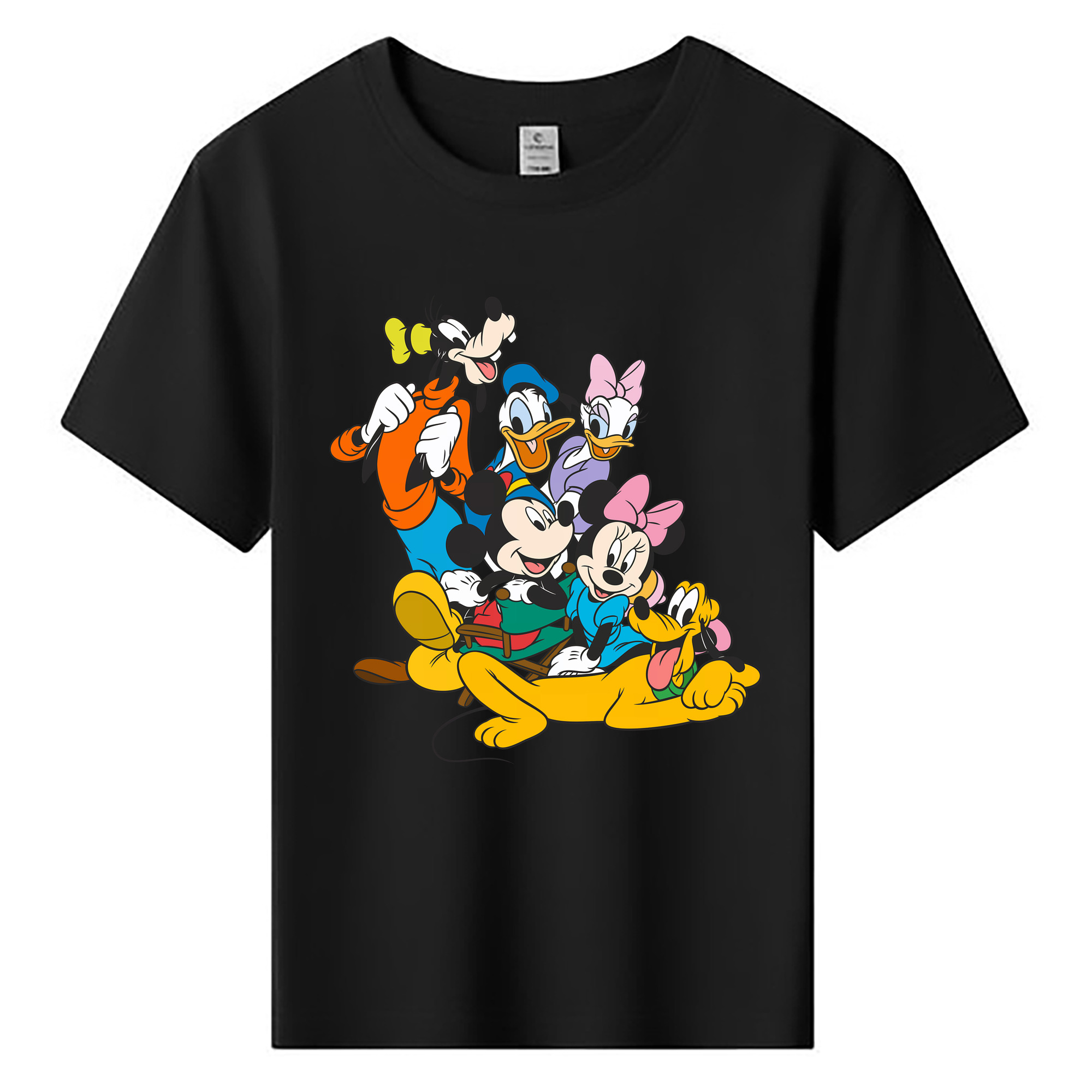 （画像用） ミッキーマウス Mickey Mouse 綿100％キッズTシャツ（フロントプリント）