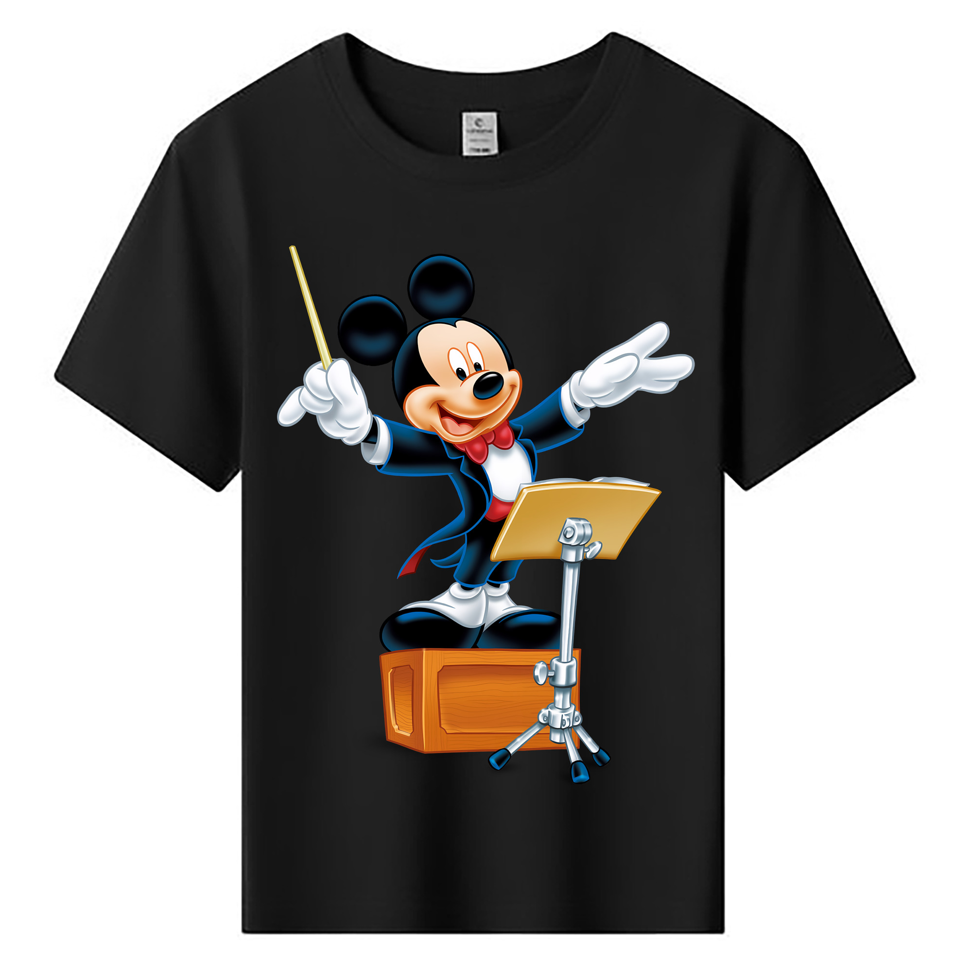 （画像用） ミッキーマウス Mickey Mouse 綿100％キッズTシャツ（フロントプリント）