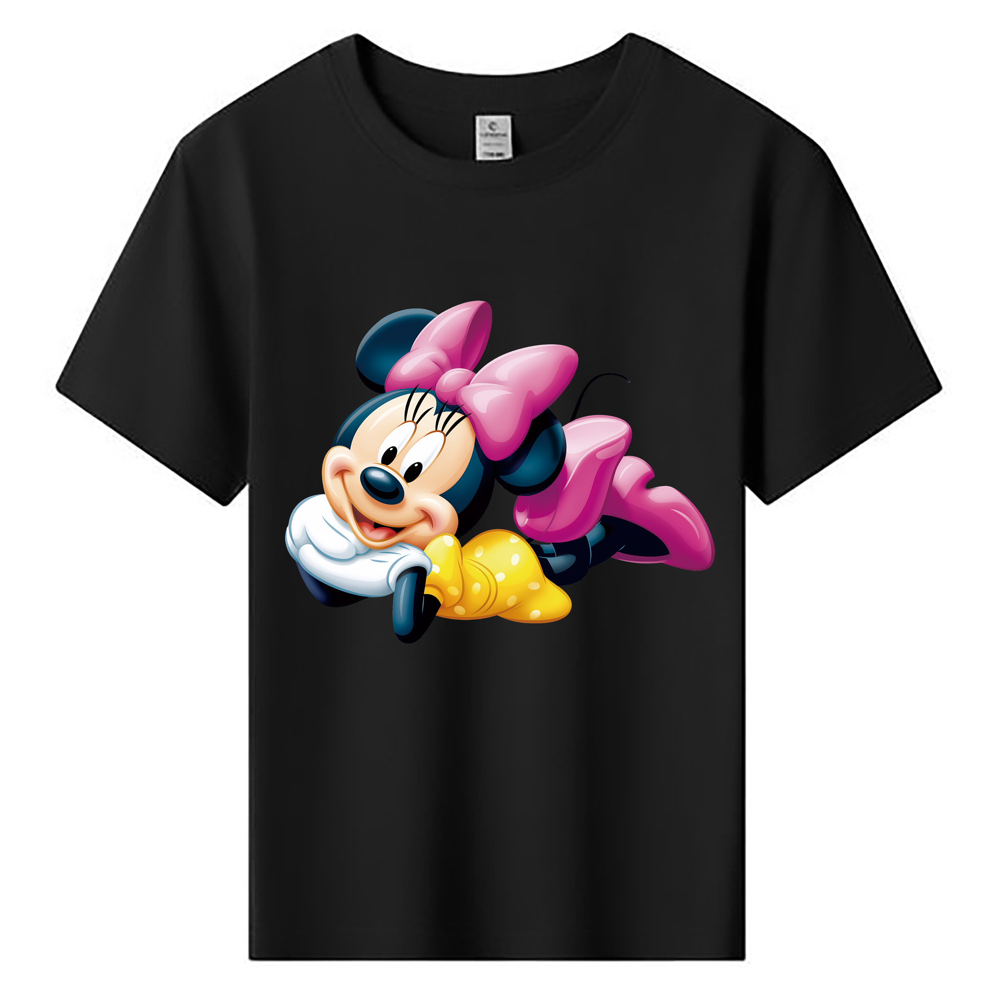 （画像用） ミッキーマウス Mickey Mouse 綿100％キッズTシャツ（フロントプリント）