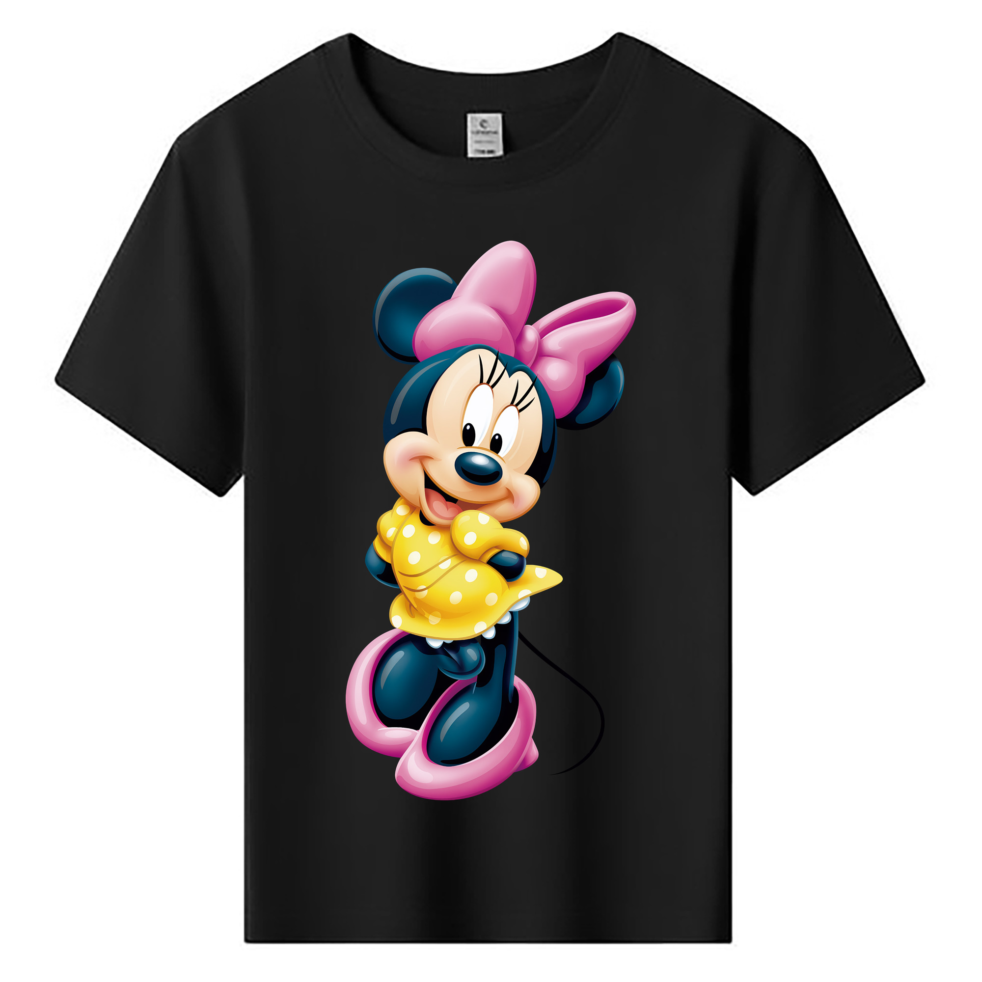 （画像用） ミッキーマウス Mickey Mouse 綿100％キッズTシャツ（フロントプリント）