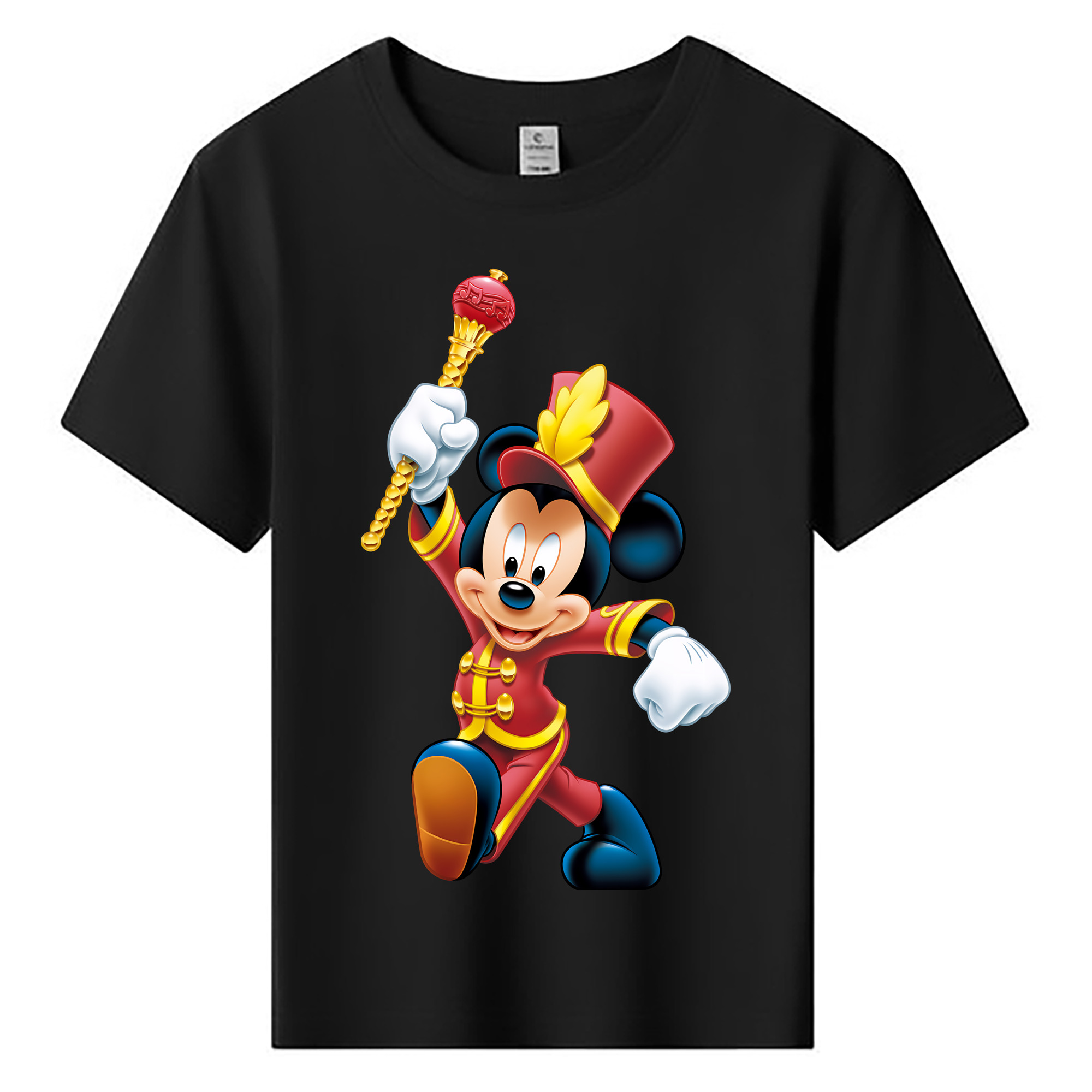 （画像用） ミッキーマウス Mickey Mouse 綿100％キッズTシャツ（フロントプリント）