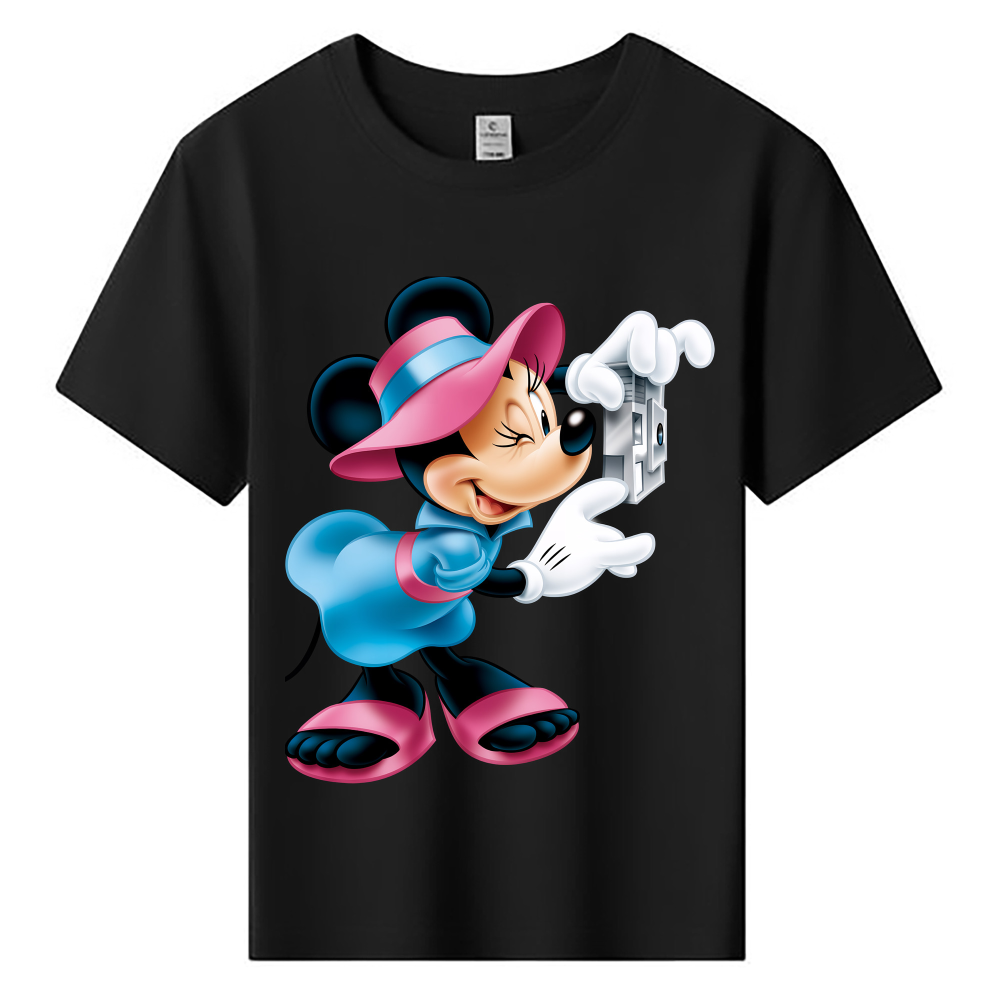 （画像用） ミッキーマウス Mickey Mouse 綿100％キッズTシャツ（フロントプリント）