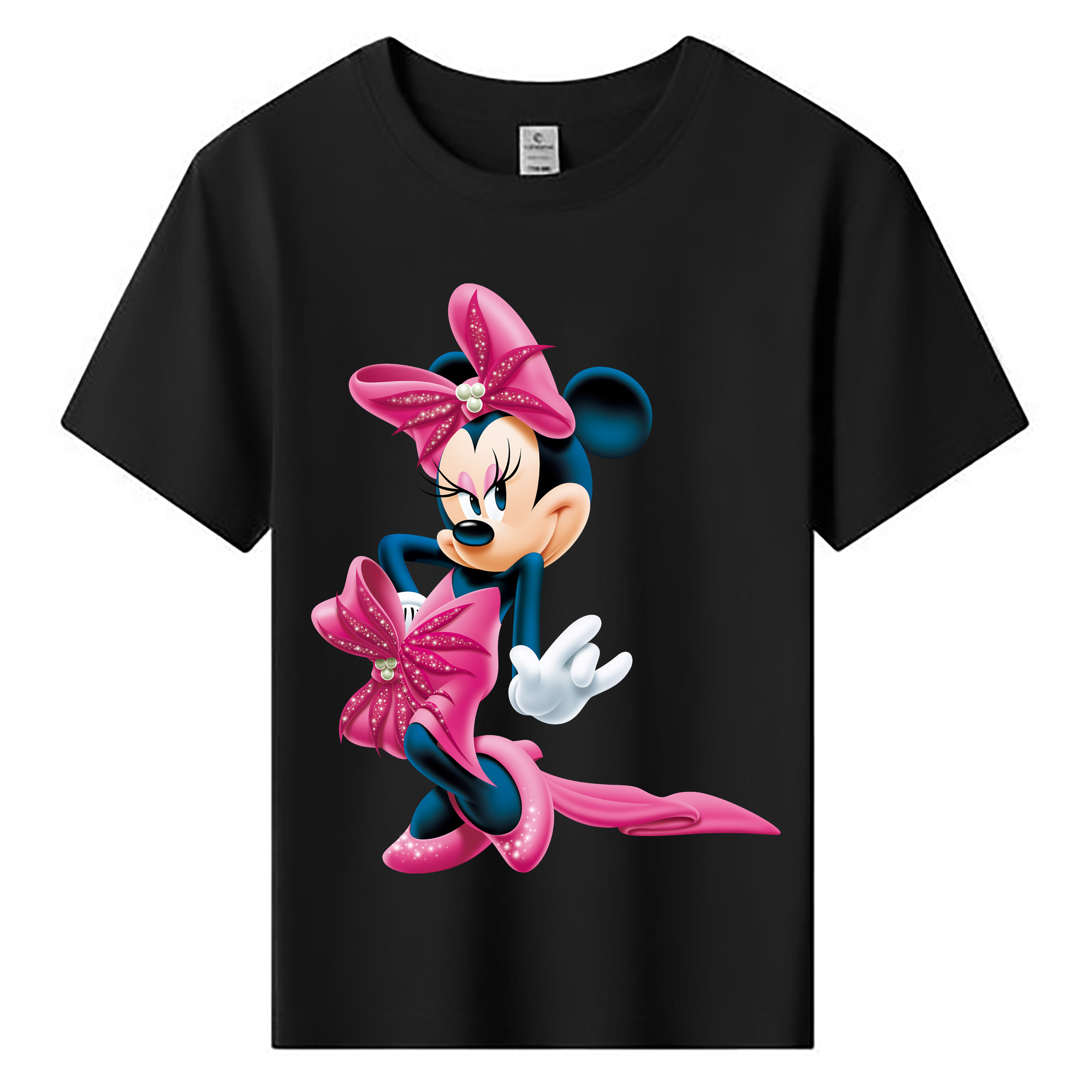 （画像用） ミッキーマウス Mickey Mouse 綿100％キッズTシャツ（フロントプリント）