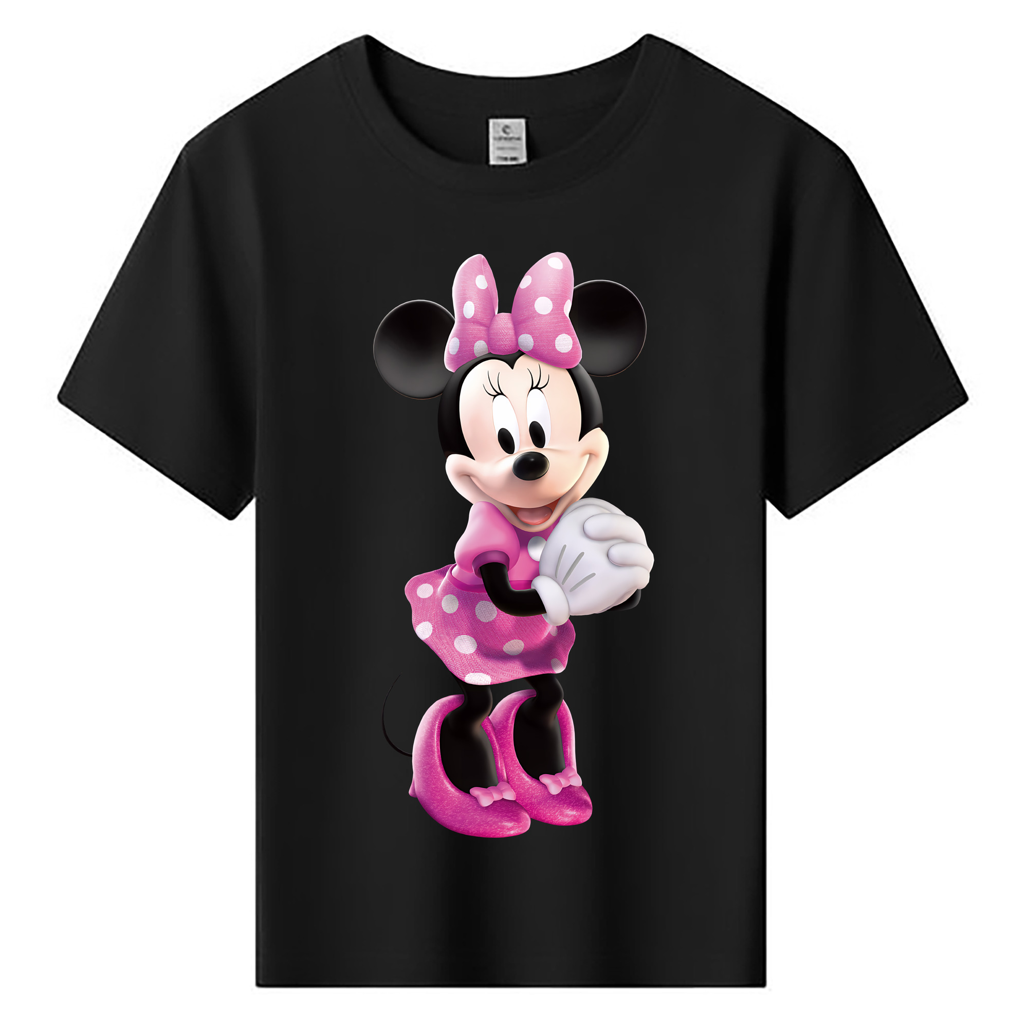 （画像用） ミッキーマウス Mickey Mouse 綿100％キッズTシャツ（フロントプリント）