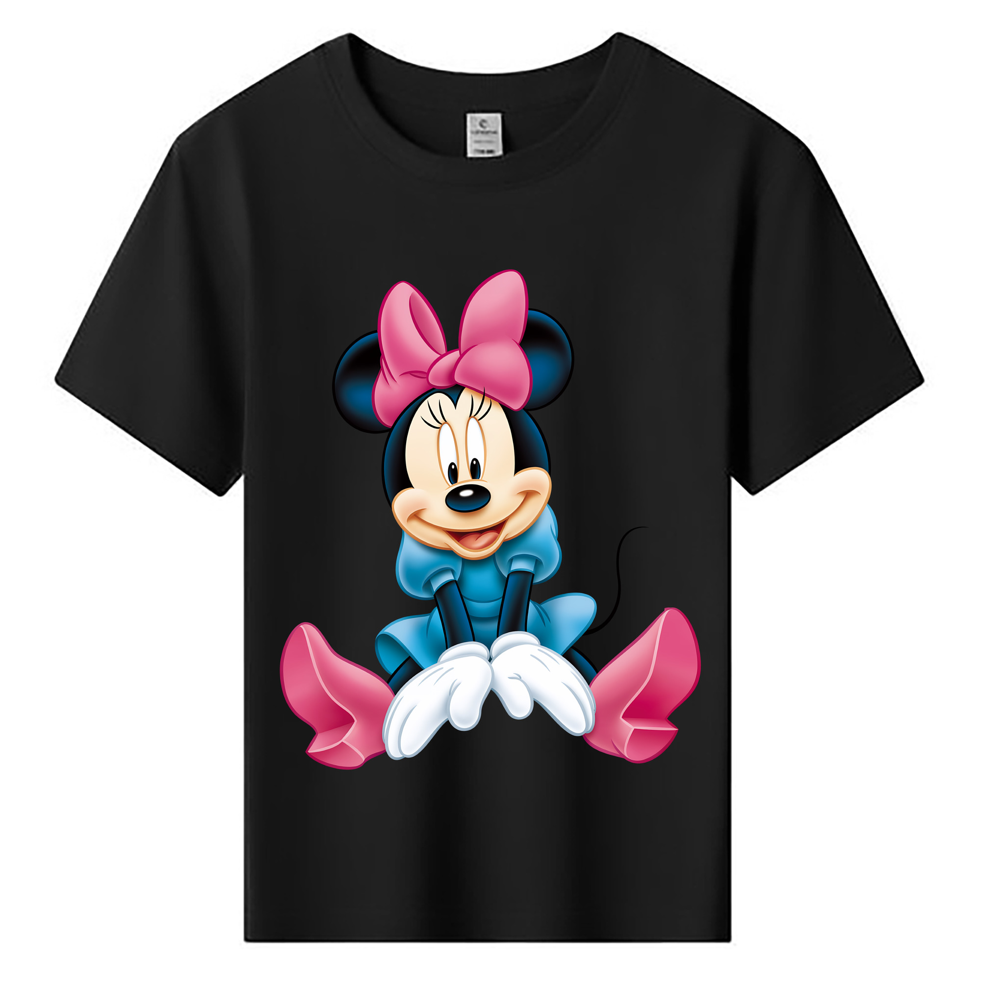 （画像用） ミッキーマウス Mickey Mouse 綿100％キッズTシャツ（フロントプリント）