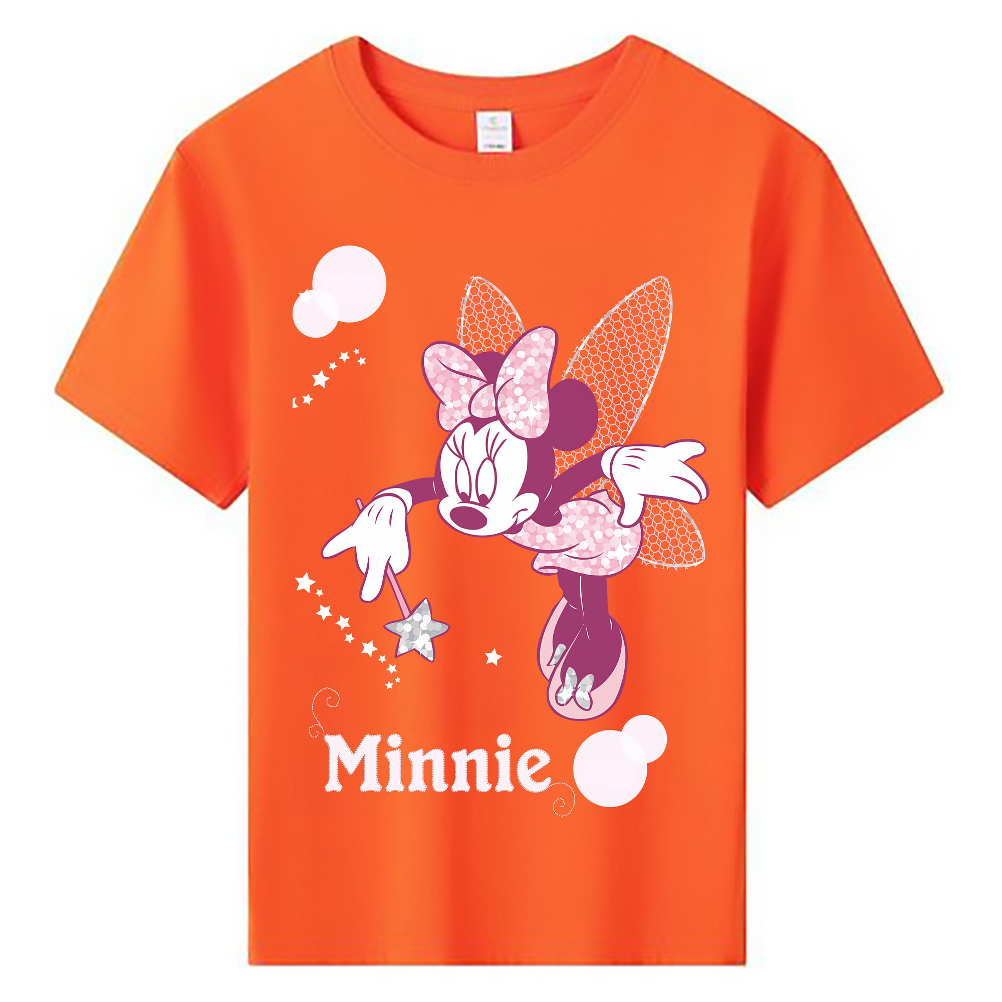 ミッキーマウス Mickey Mouse 綿100％キッズTシャツ（フロントプリント）
