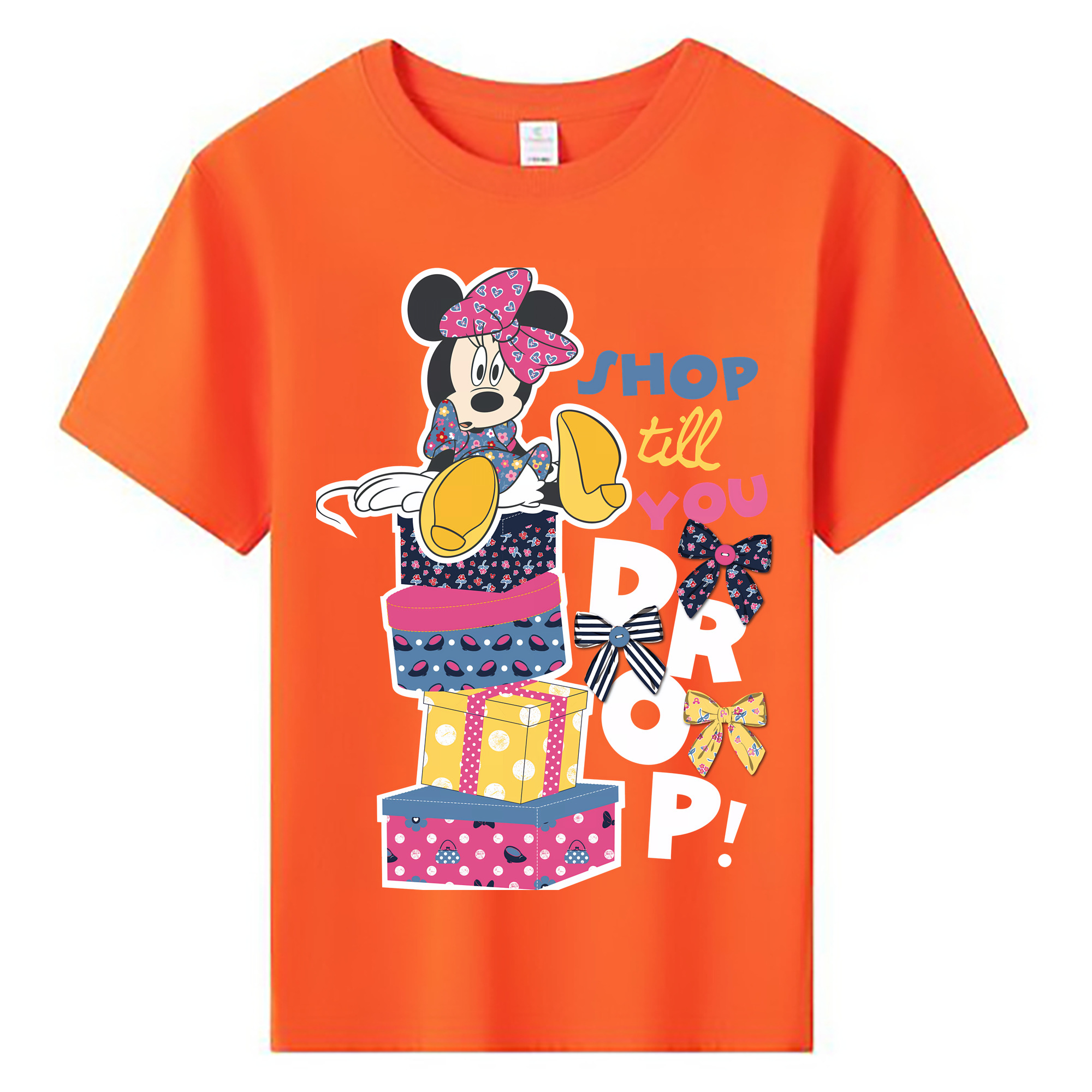 ミッキーマウス Mickey Mouse 綿100％キッズTシャツ（フロントプリント）