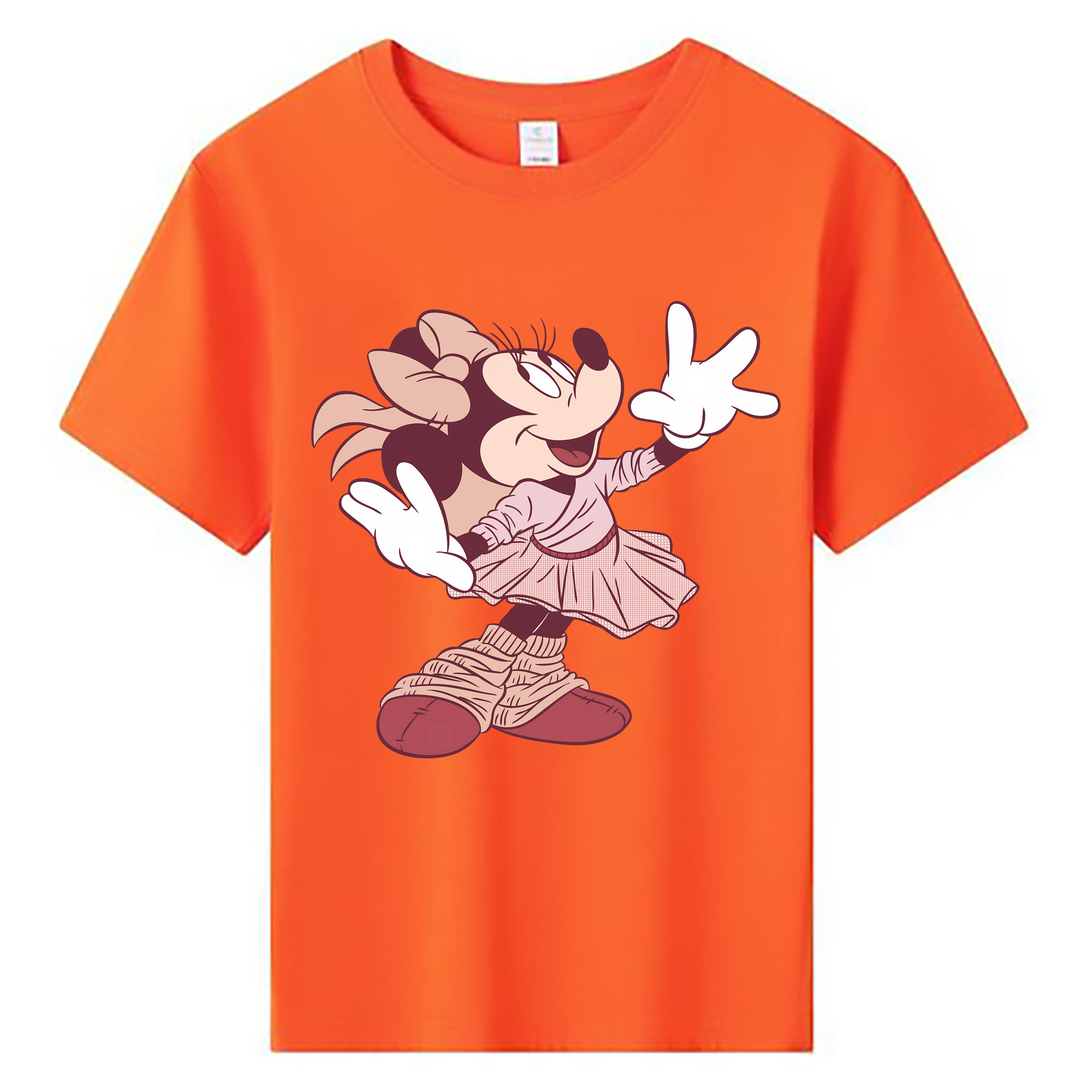 ミッキーマウス Mickey Mouse 綿100％キッズTシャツ（フロントプリント）