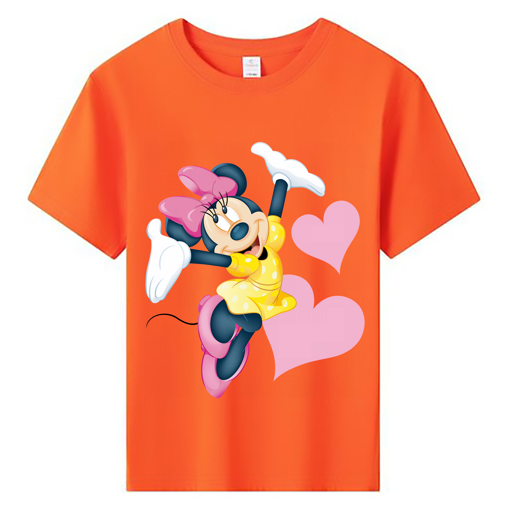（画像用） ミッキーマウス Mickey Mouse 綿100％キッズTシャツ（フロントプリント）