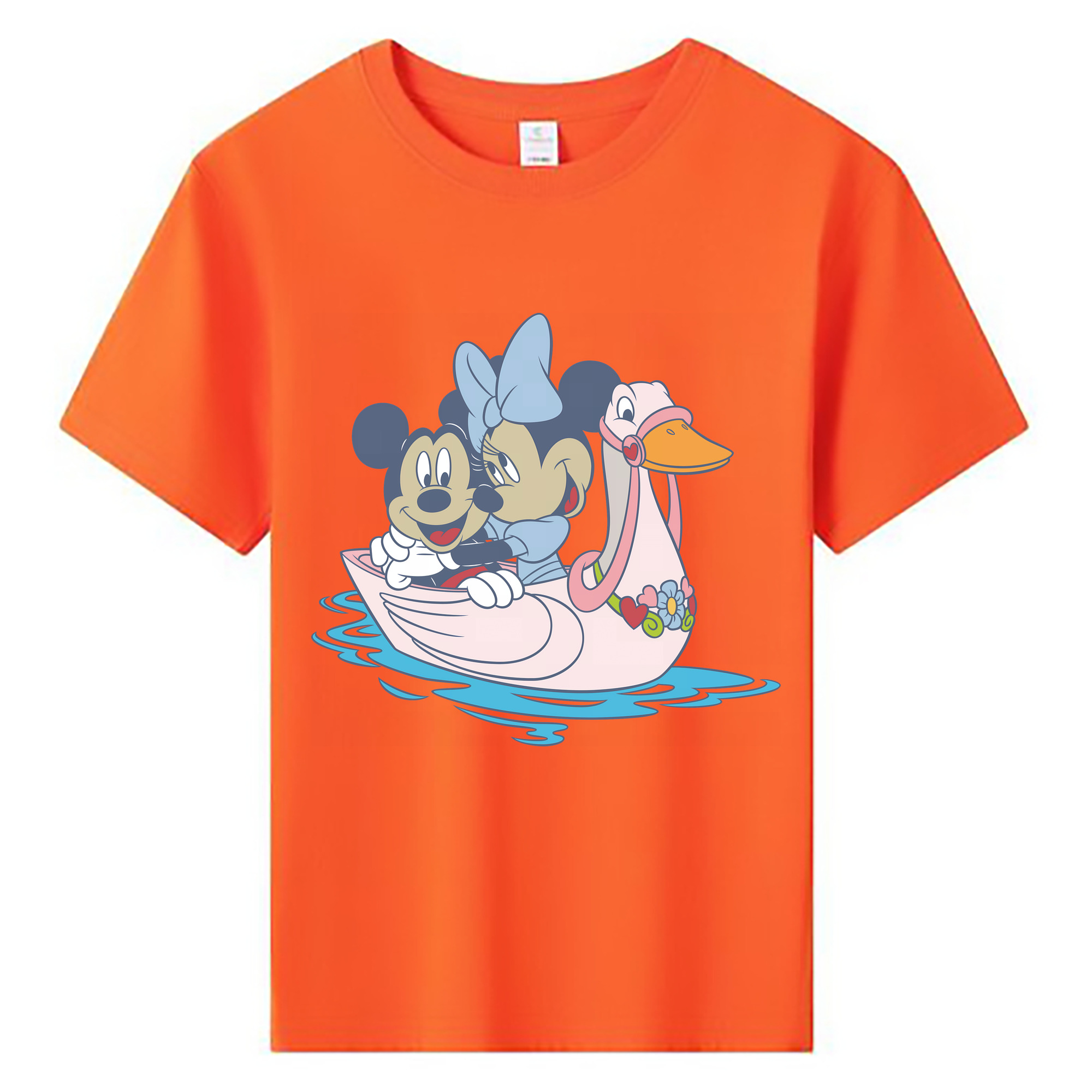 （画像用） ミッキーマウス Mickey Mouse 綿100％キッズTシャツ（フロントプリント）
