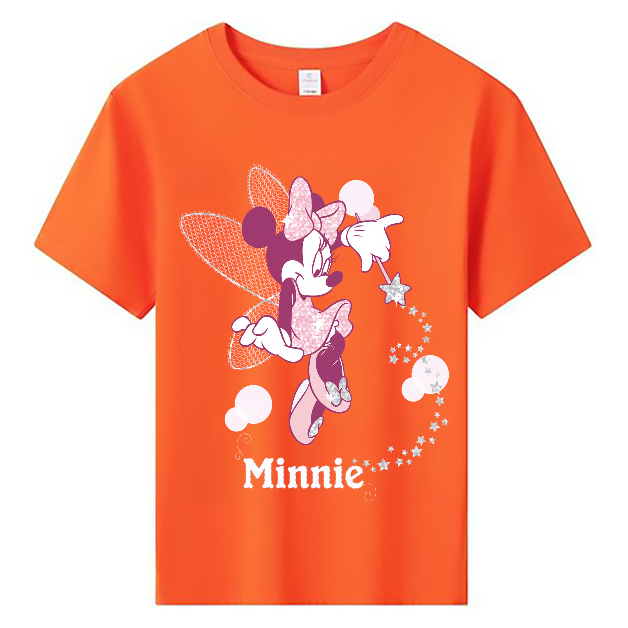 （画像用） ミッキーマウス Mickey Mouse 綿100％キッズTシャツ（フロントプリント）