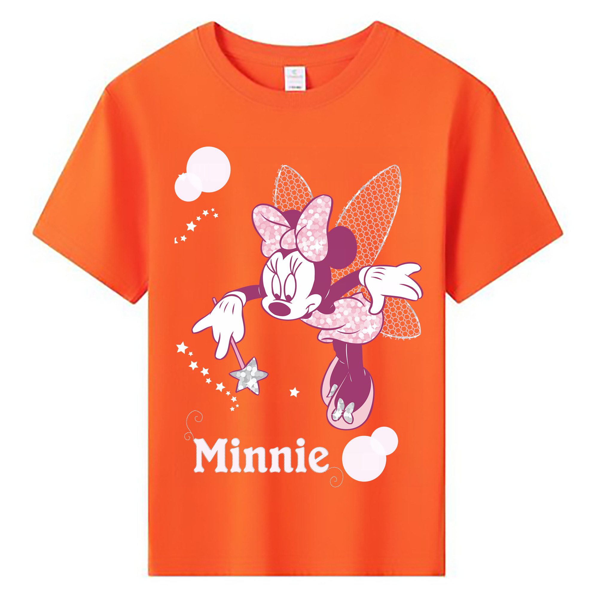 ミッキーマウス Mickey Mouse 綿100％キッズTシャツ（フロントプリント）