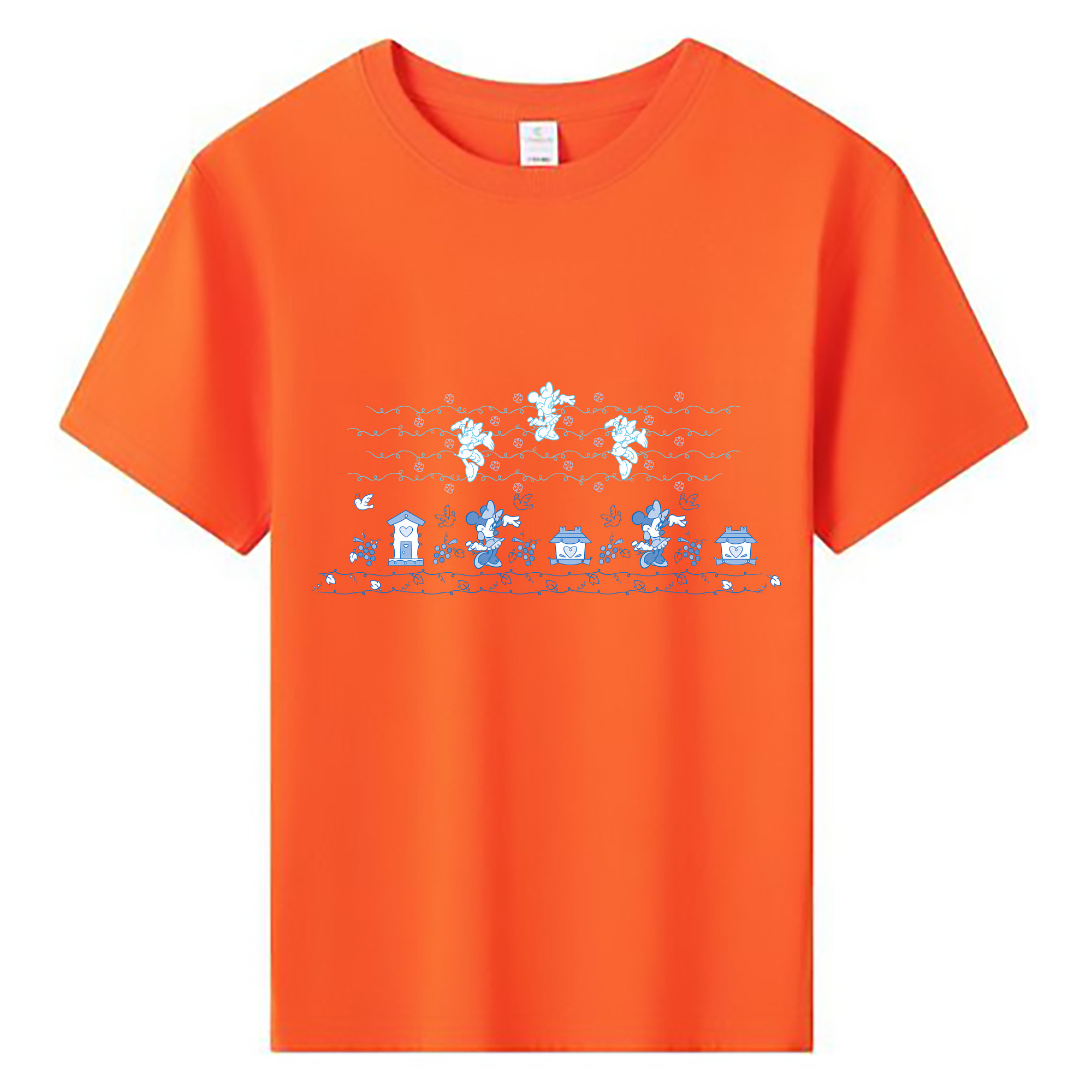 （画像用） ミッキーマウス Mickey Mouse 綿100％キッズTシャツ（フロントプリント）