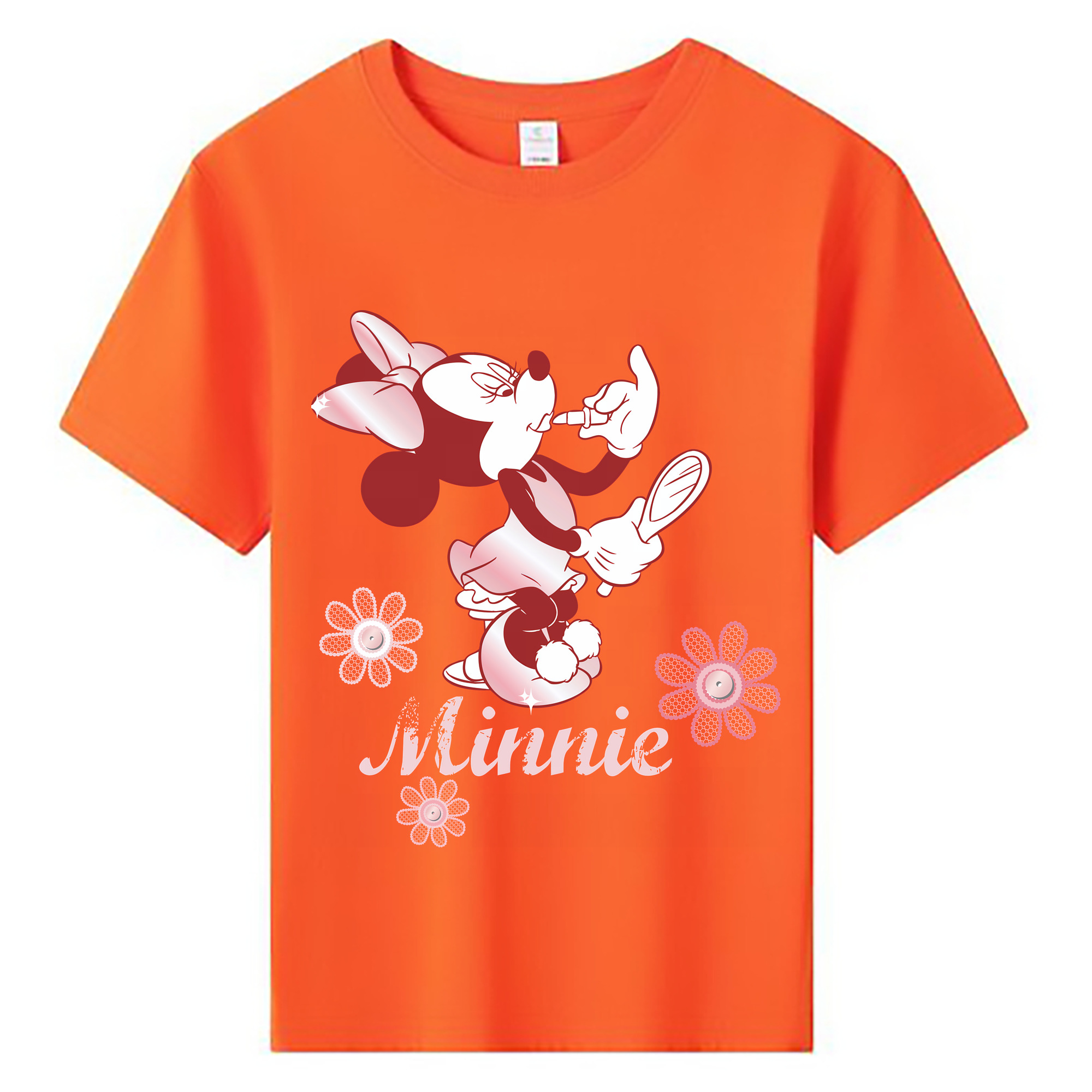 （画像用） ミッキーマウス Mickey Mouse 綿100％キッズTシャツ（フロントプリント）