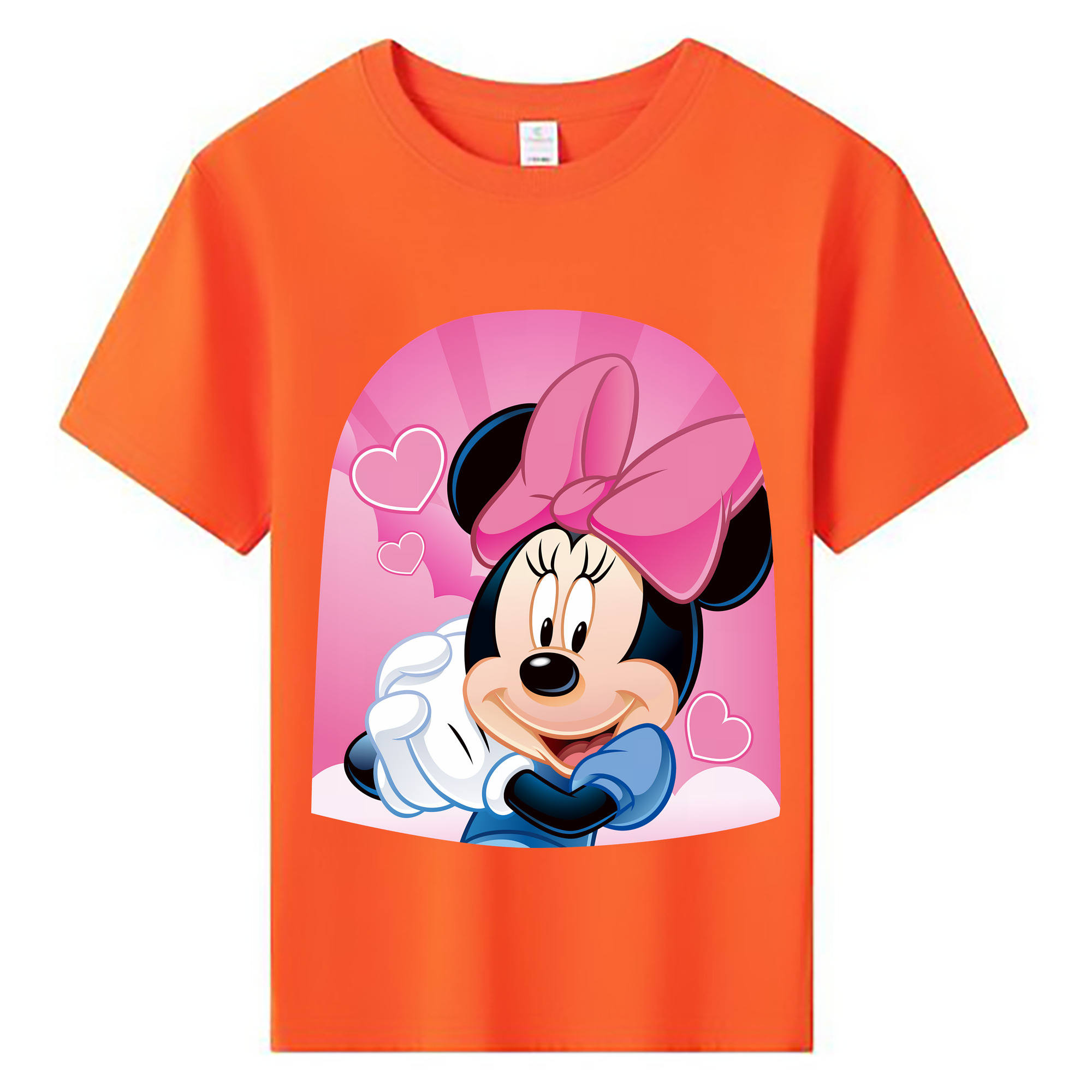 （画像用） ミッキーマウス Mickey Mouse 綿100％キッズTシャツ（フロントプリント）
