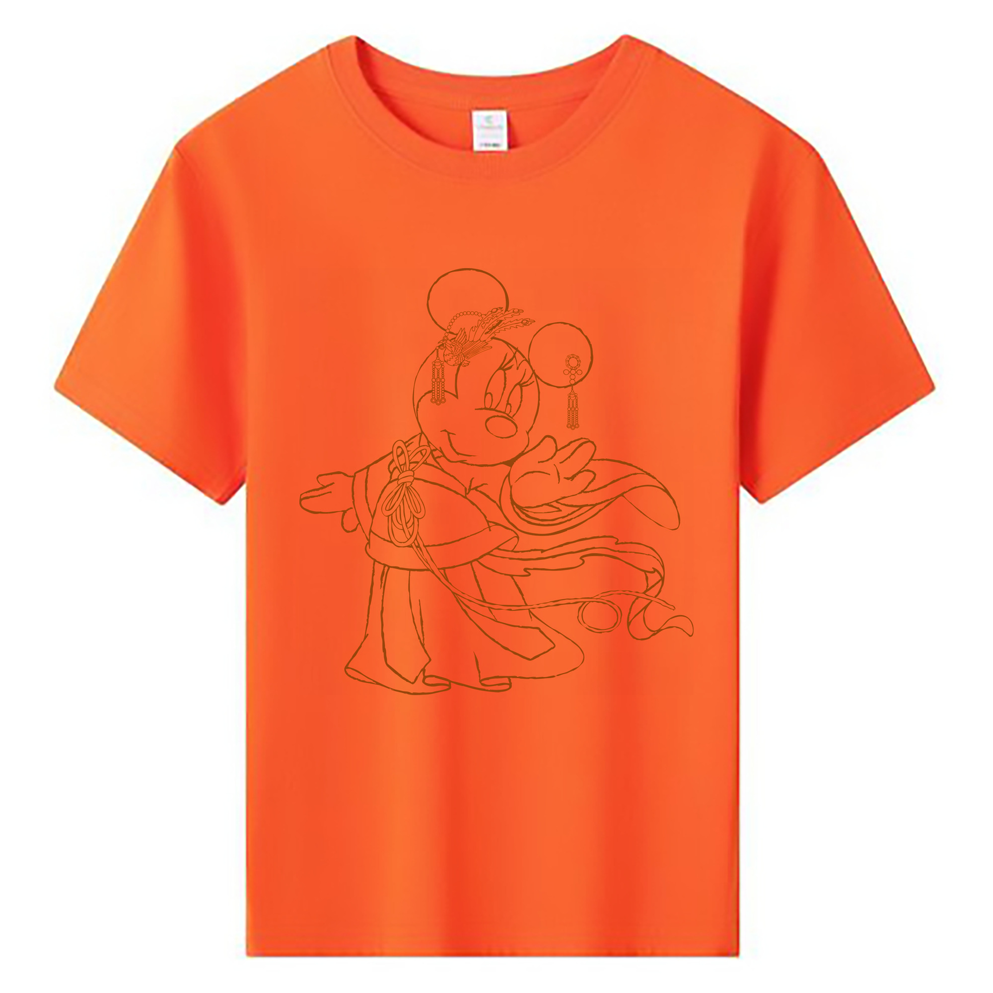 （画像用） ミッキーマウス Mickey Mouse 綿100％キッズTシャツ（フロントプリント）