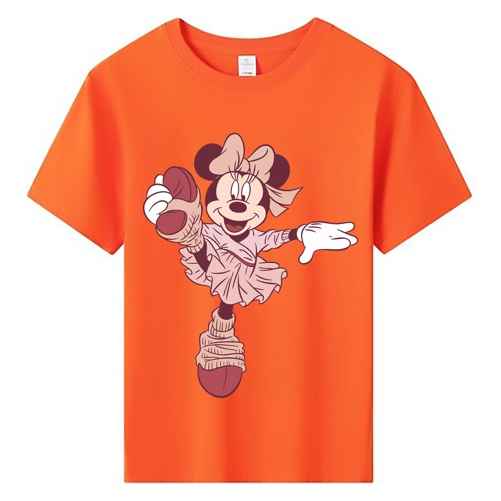（画像用） ミッキーマウス Mickey Mouse 綿100％キッズTシャツ（フロントプリント）