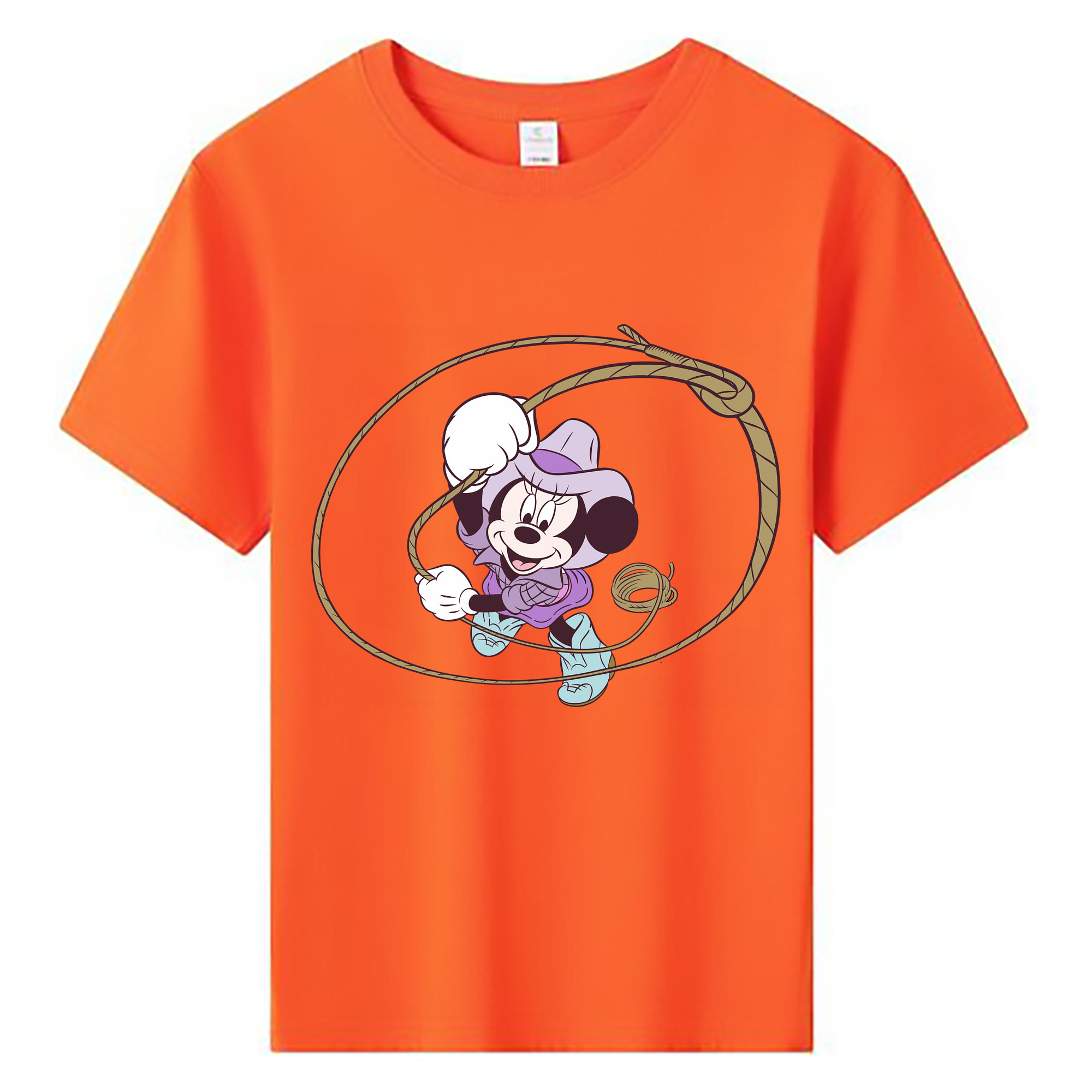 （画像用） ミッキーマウス Mickey Mouse 綿100％キッズTシャツ（フロントプリント）