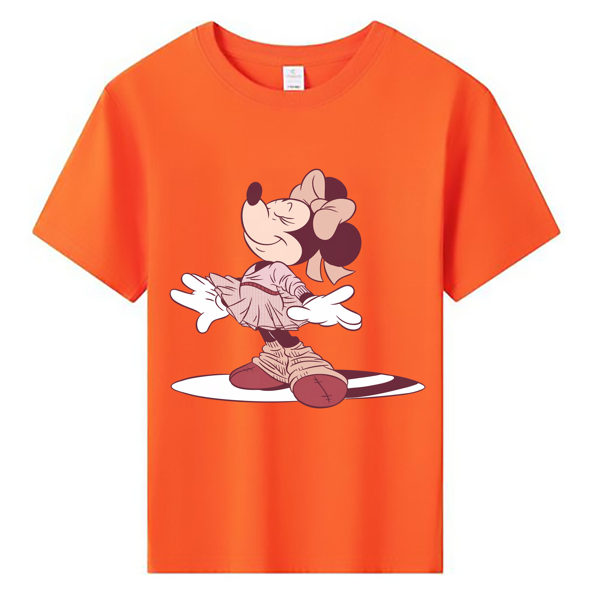 （画像用） ミッキーマウス Mickey Mouse 綿100％キッズTシャツ（フロントプリント）