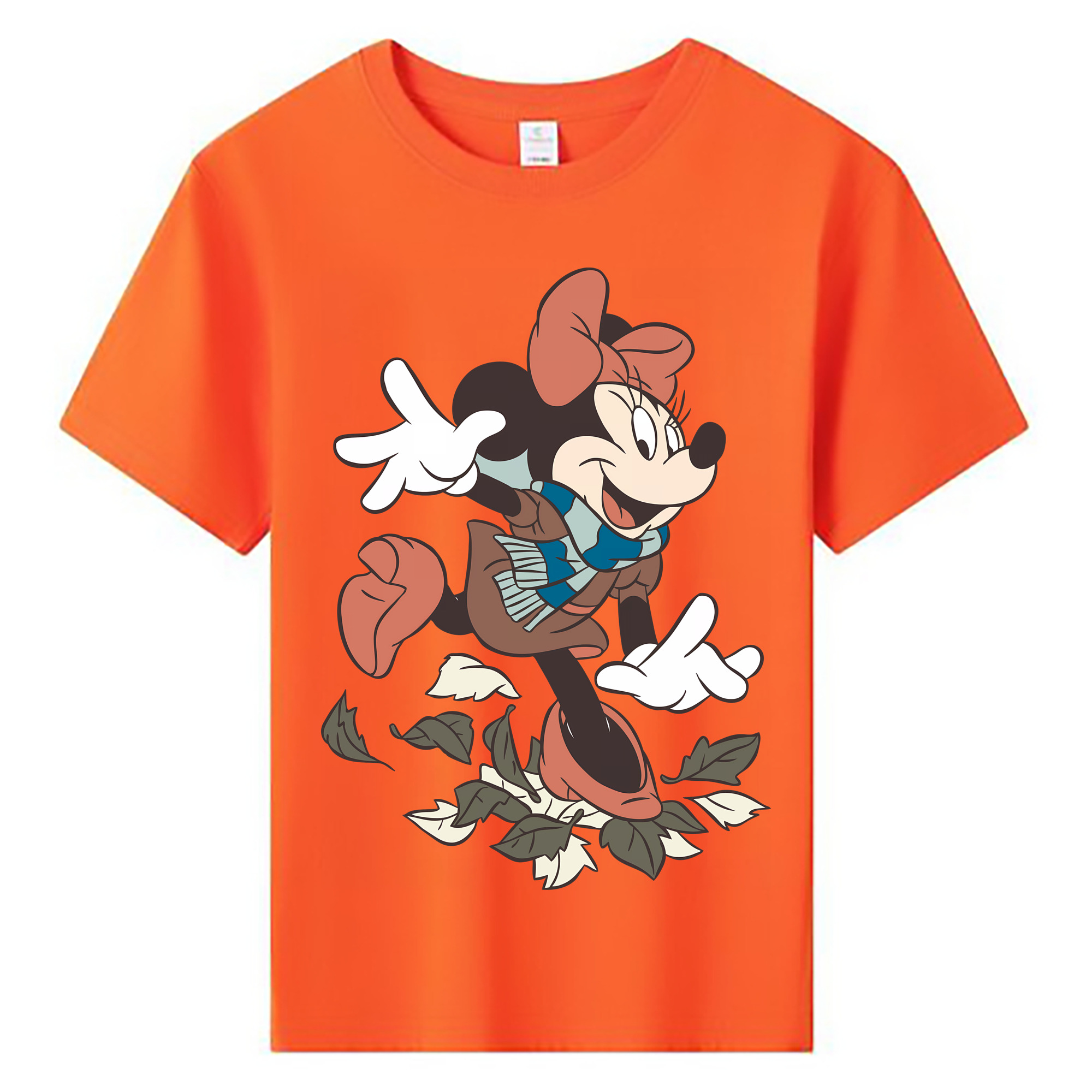 （画像用） ミッキーマウス Mickey Mouse 綿100％キッズTシャツ（フロントプリント）