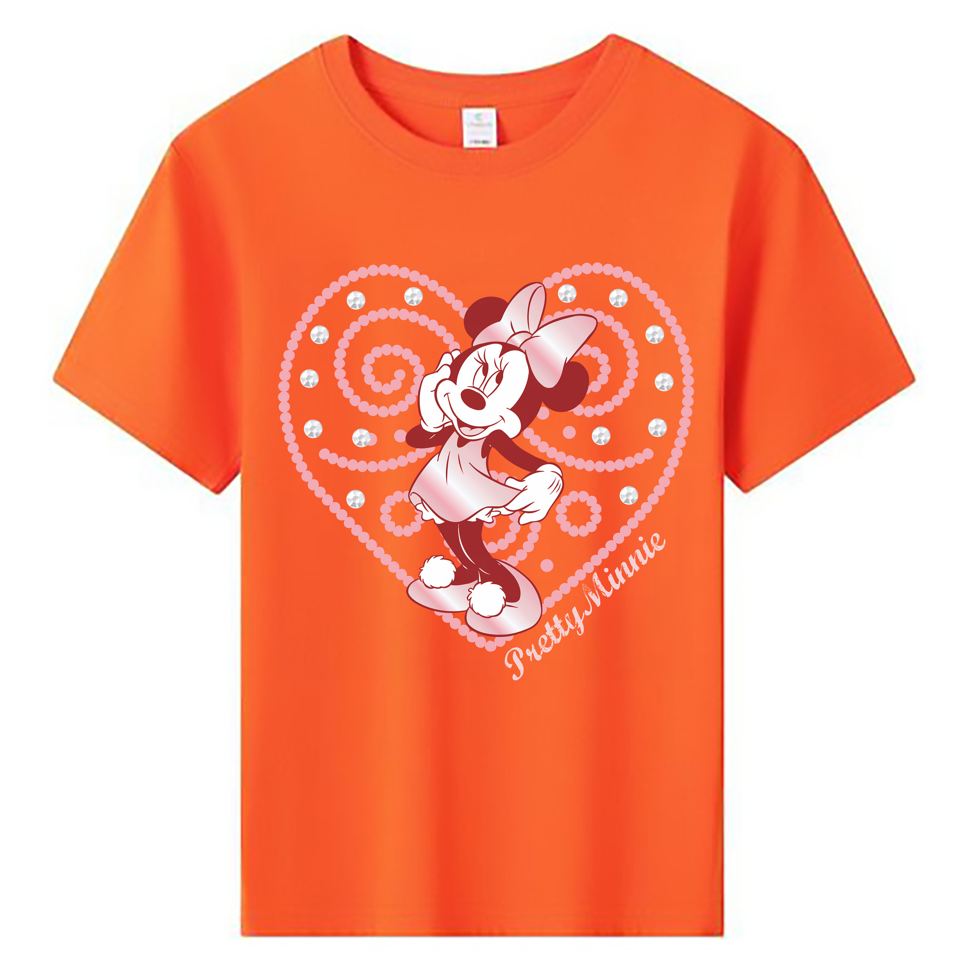 （画像用） ミッキーマウス Mickey Mouse 綿100％キッズTシャツ（フロントプリント）