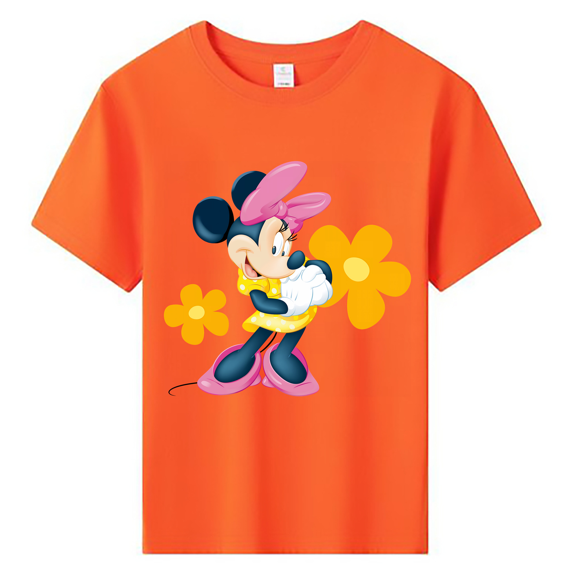 ミッキーマウス Mickey Mouse 綿100％キッズTシャツ（フロントプリント）