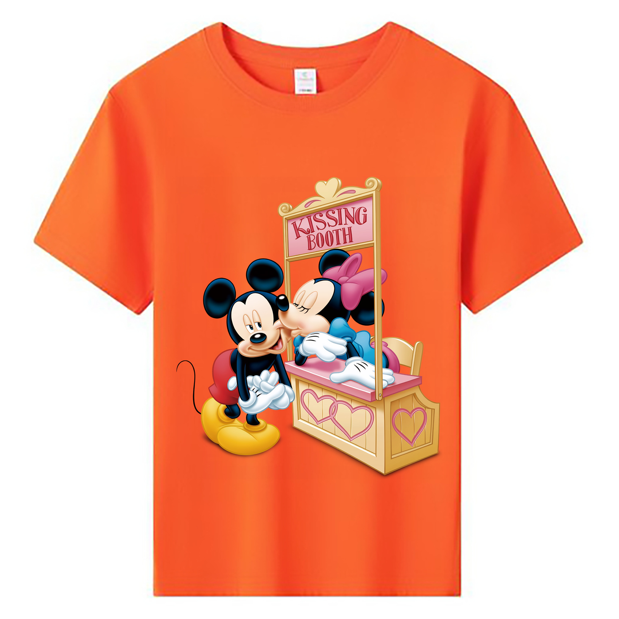 ミッキーマウス Mickey Mouse 綿100％キッズTシャツ（フロントプリント）