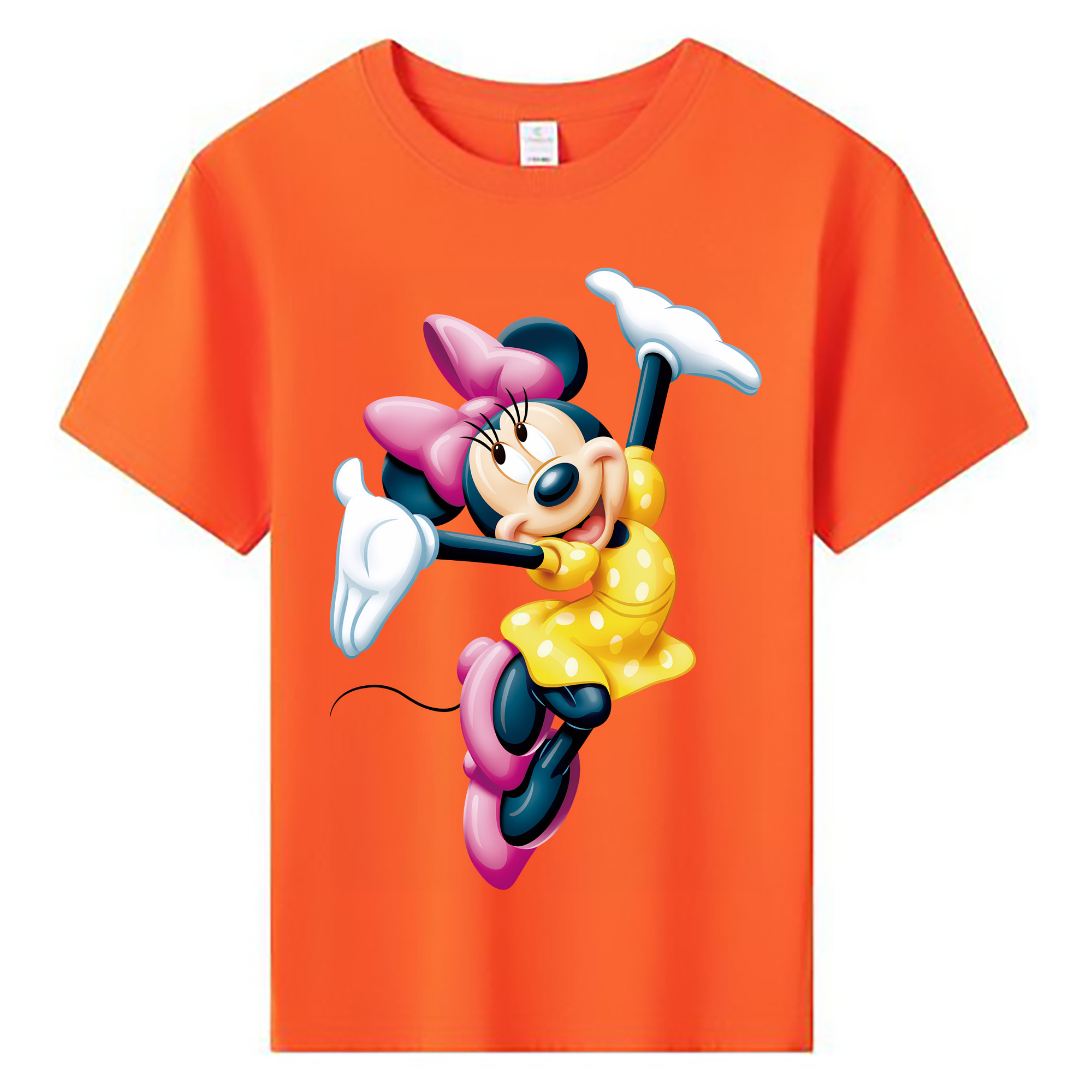 （画像用） ミッキーマウス Mickey Mouse 綿100％キッズTシャツ（フロントプリント）