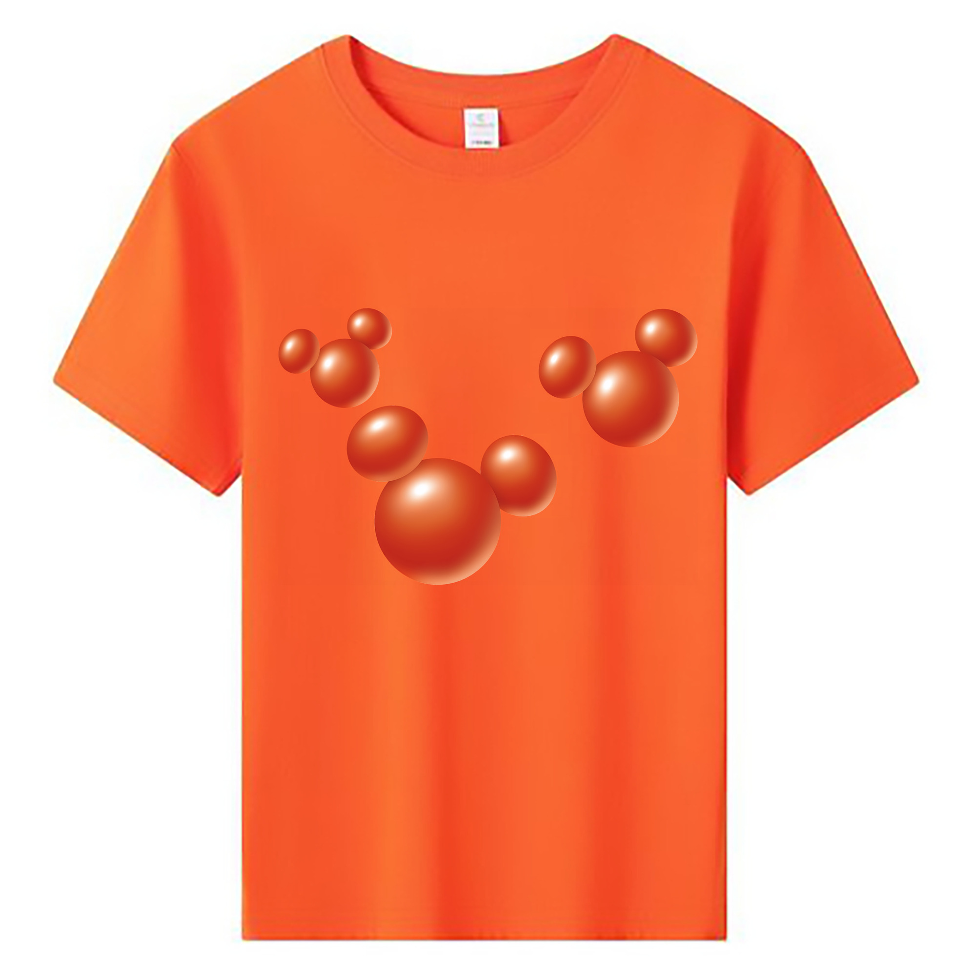 （画像用） ミッキーマウス Mickey Mouse 綿100％キッズTシャツ（フロントプリント）