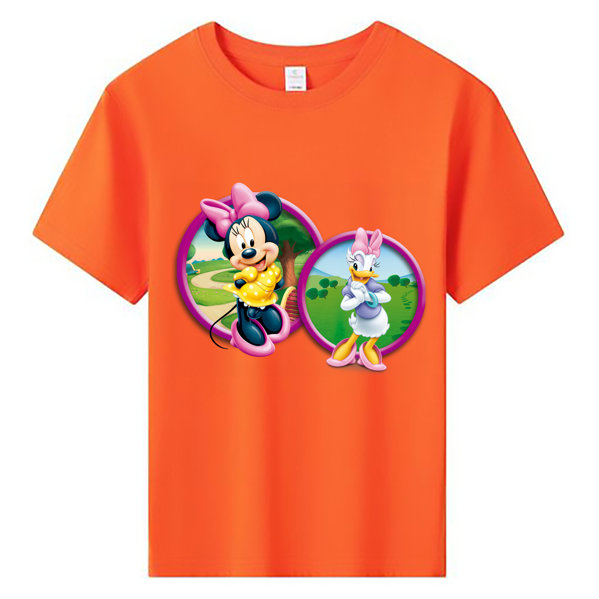 （画像用） ミッキーマウス Mickey Mouse 綿100％キッズTシャツ（フロントプリント）