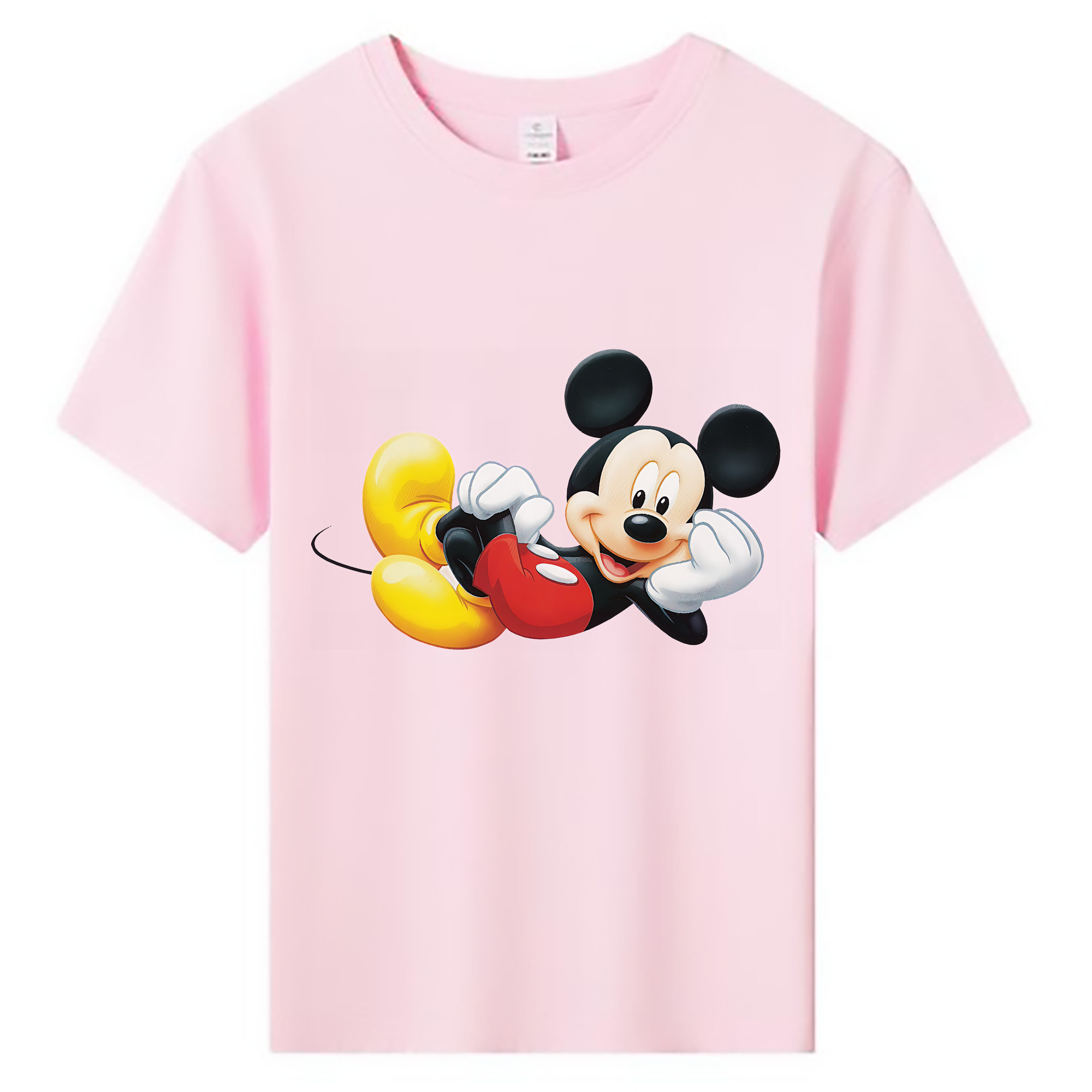 ミッキーマウス Mickey Mouse 綿100％キッズTシャツ（フロントプリント）