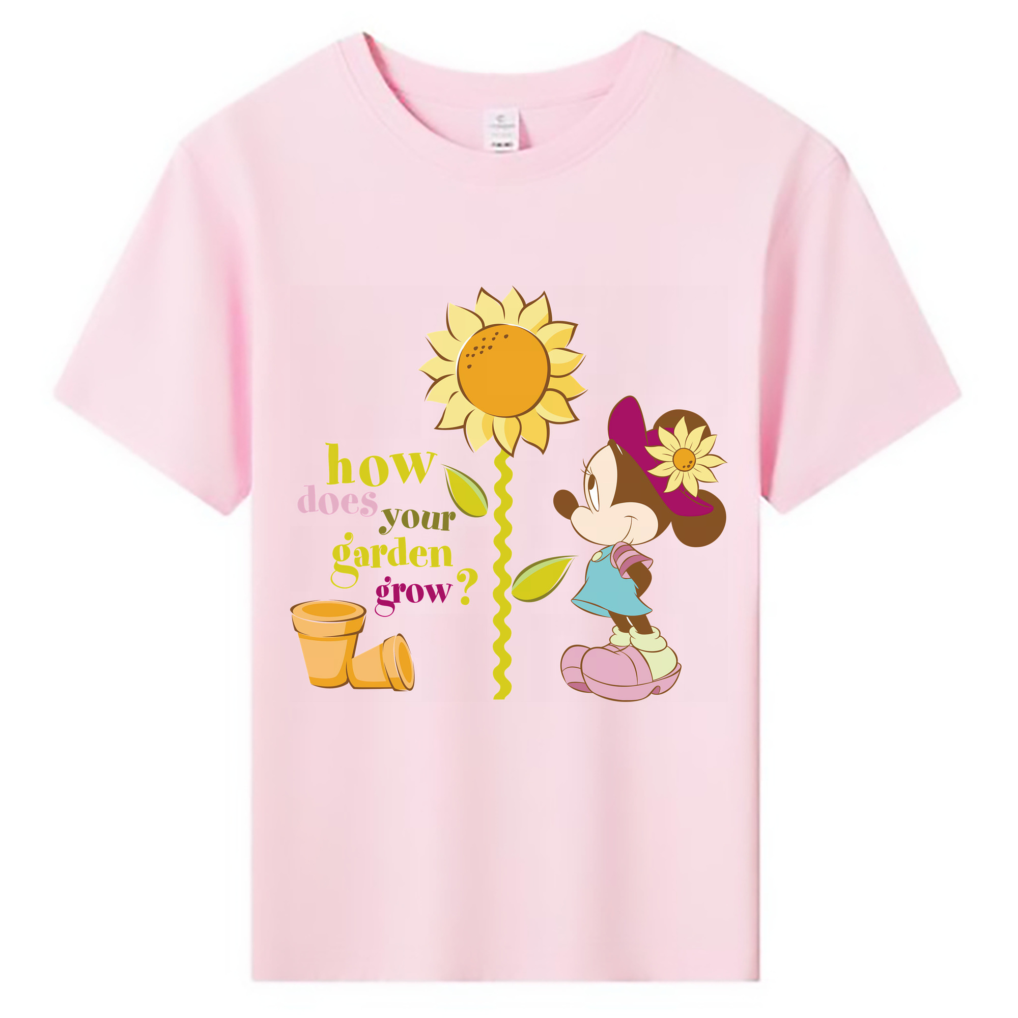 ミッキーマウス Mickey Mouse 綿100％キッズTシャツ（フロントプリント）