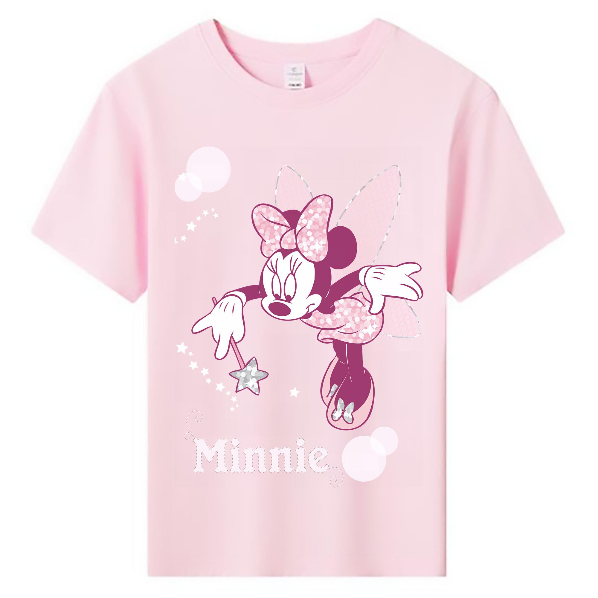 ミッキーマウス Mickey Mouse 綿100％キッズTシャツ（フロントプリント）