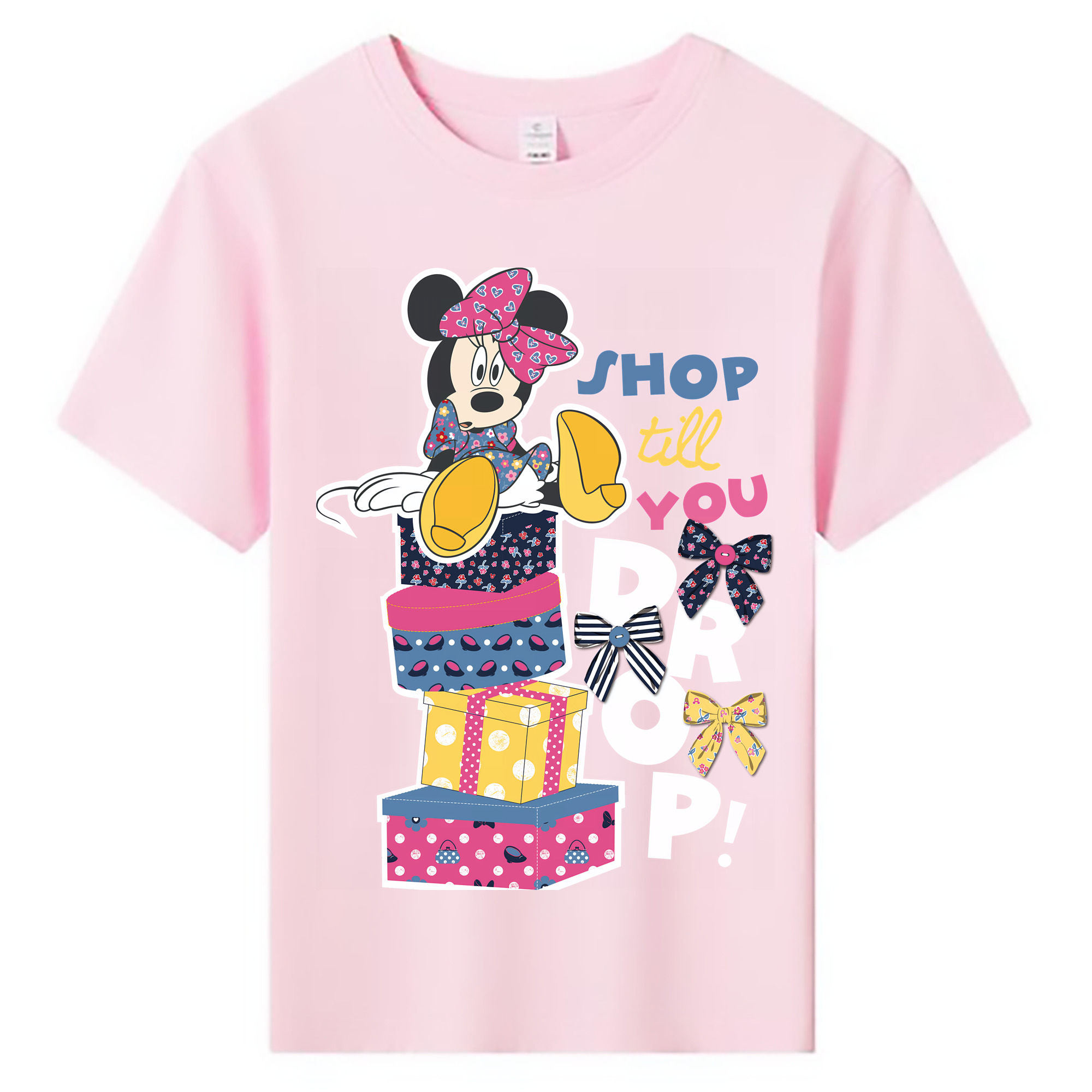 ミッキーマウス Mickey Mouse 綿100％キッズTシャツ（フロントプリント）