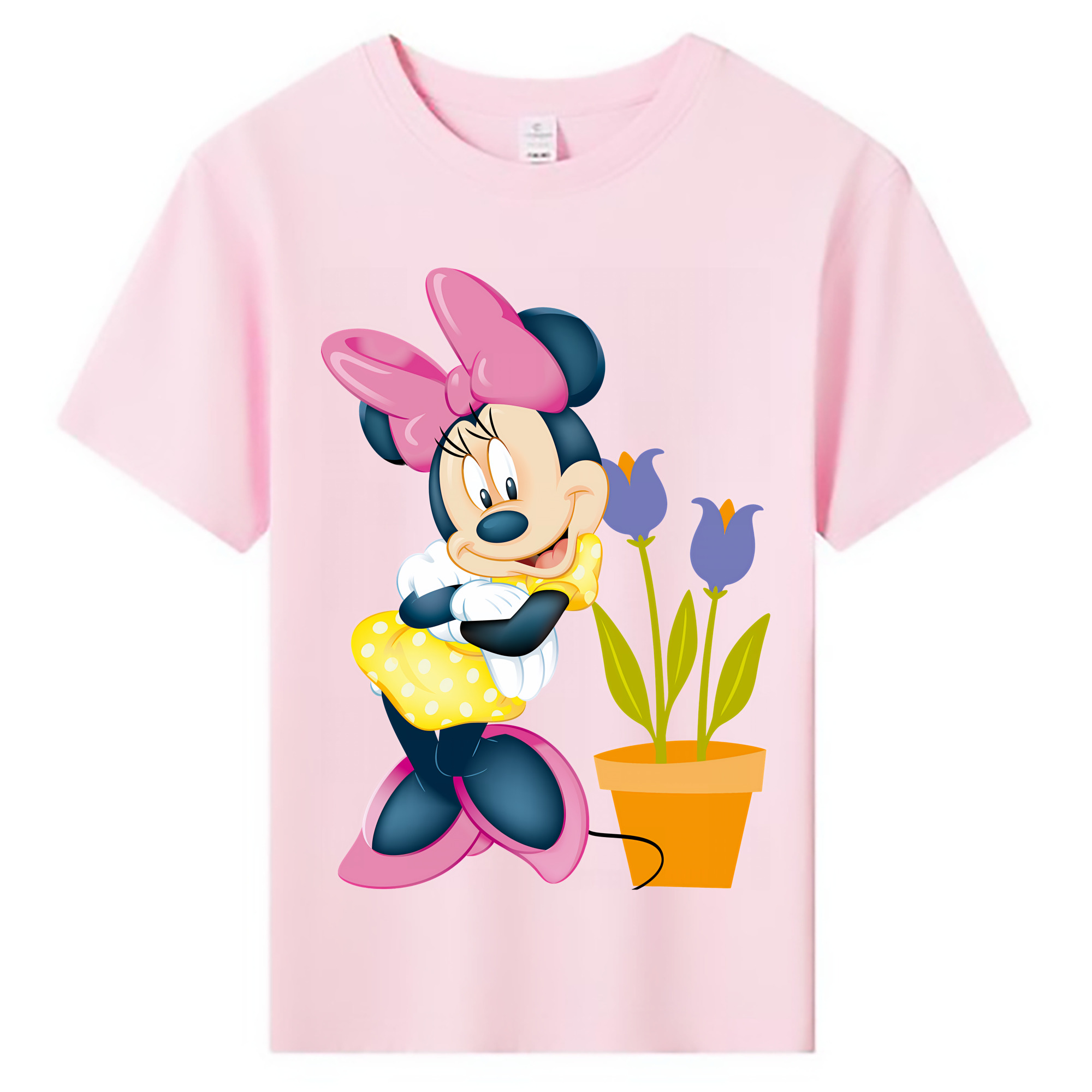 （画像用） ミッキーマウス Mickey Mouse 綿100％キッズTシャツ（フロントプリント）
