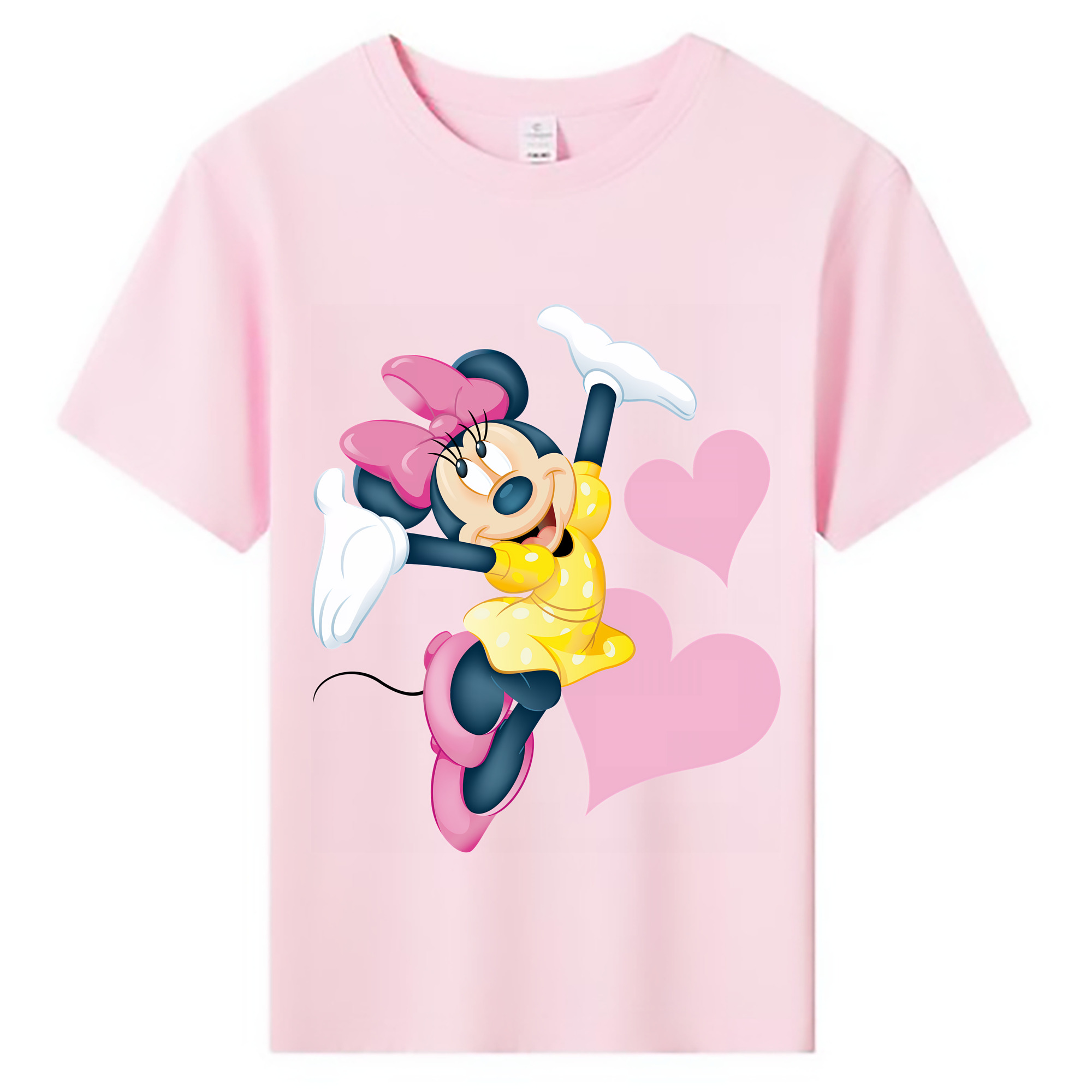 （画像用） ミッキーマウス Mickey Mouse 綿100％キッズTシャツ（フロントプリント）