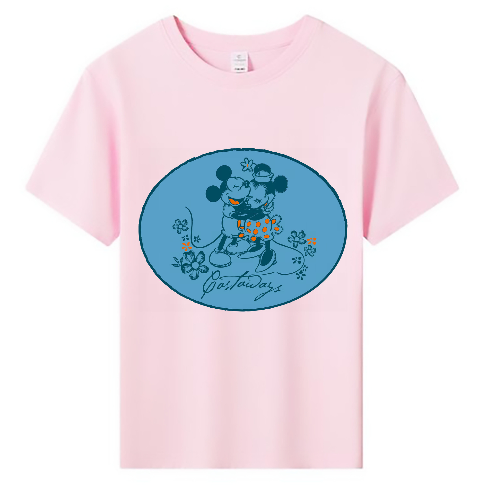 （画像用） ミッキーマウス Mickey Mouse 綿100％キッズTシャツ（フロントプリント）