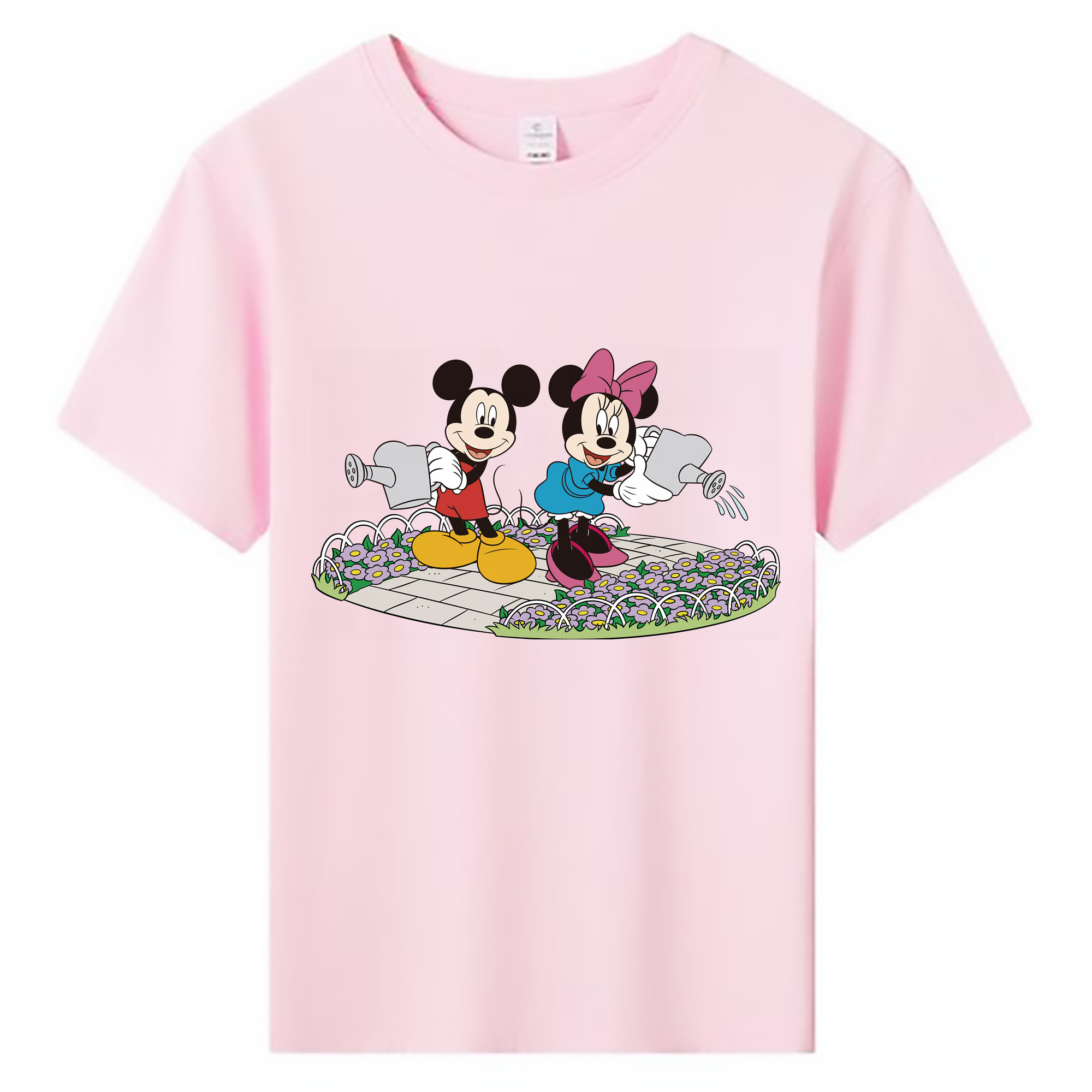 ミッキーマウス Mickey Mouse 綿100％キッズTシャツ（フロントプリント）