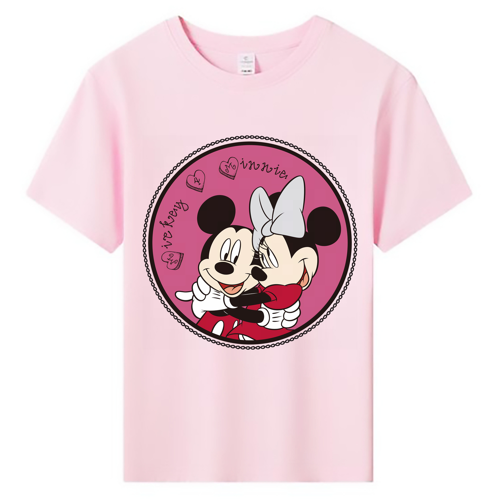 ミッキーマウス Mickey Mouse 綿100％キッズTシャツ（フロントプリント）