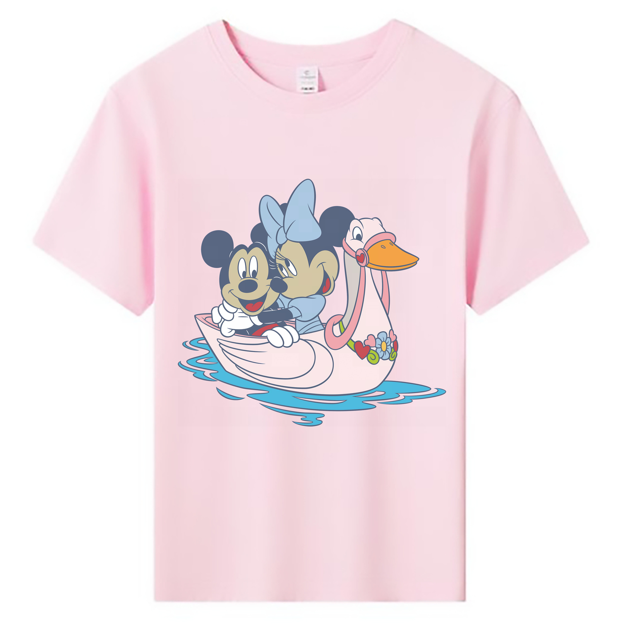 （画像用） ミッキーマウス Mickey Mouse 綿100％キッズTシャツ（フロントプリント）