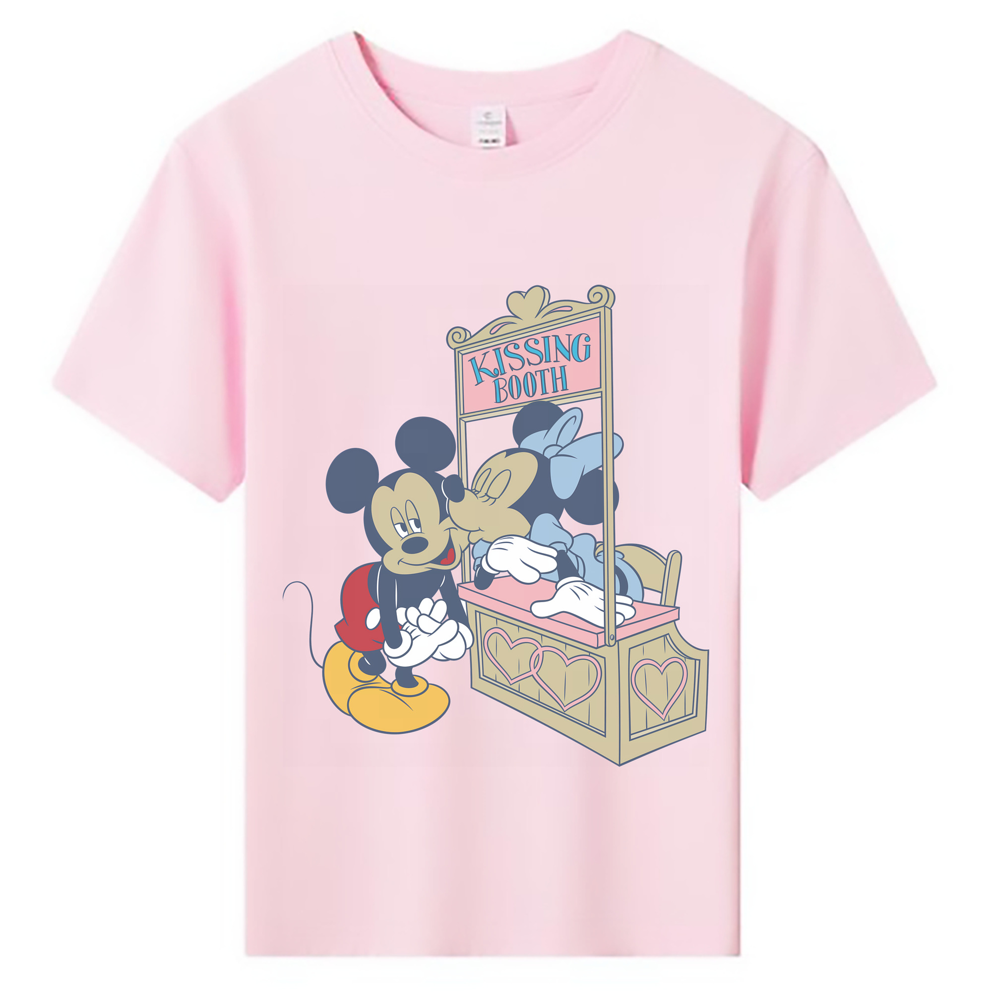 （画像用） ミッキーマウス Mickey Mouse 綿100％キッズTシャツ（フロントプリント）