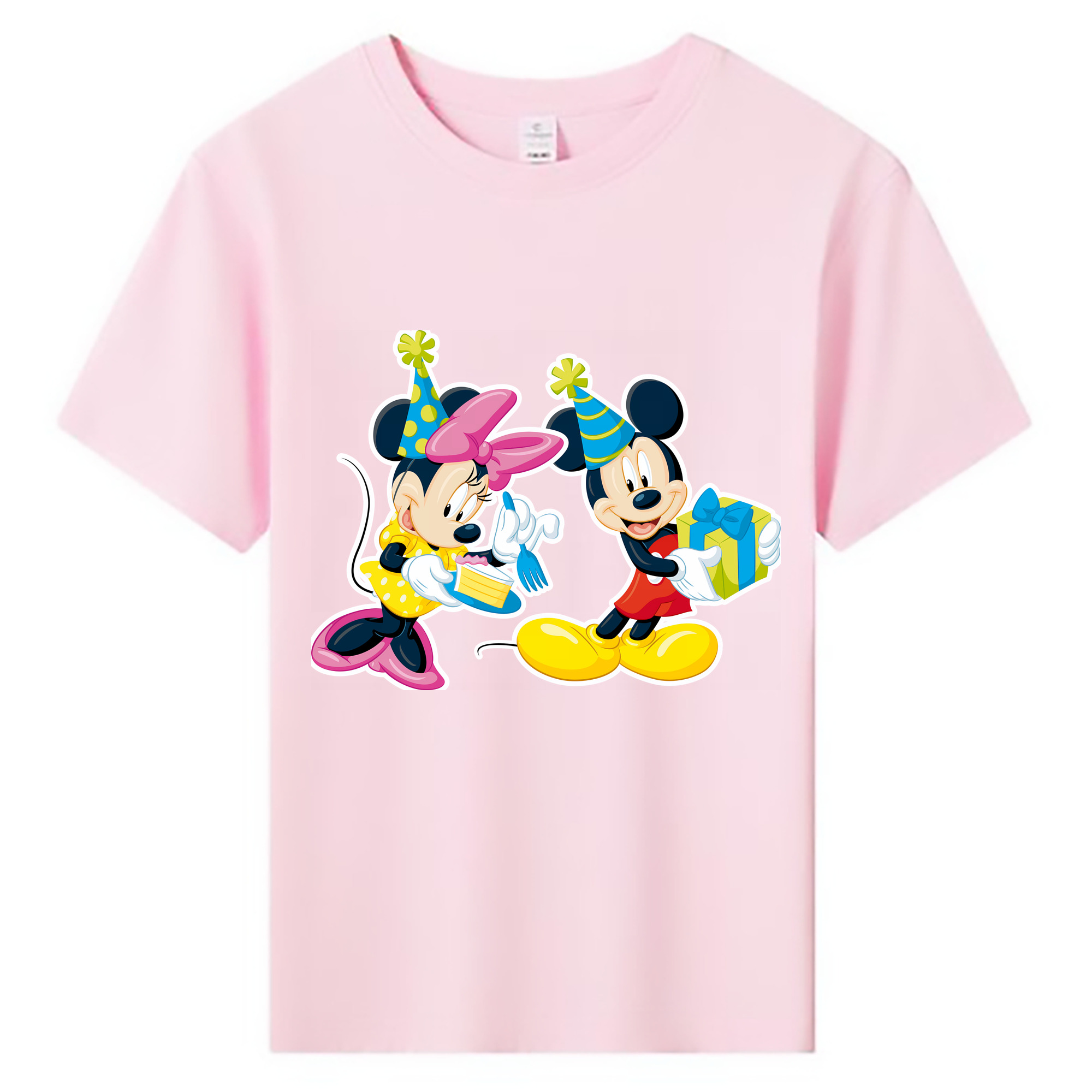 ミッキーマウス Mickey Mouse 綿100％キッズTシャツ（フロントプリント）
