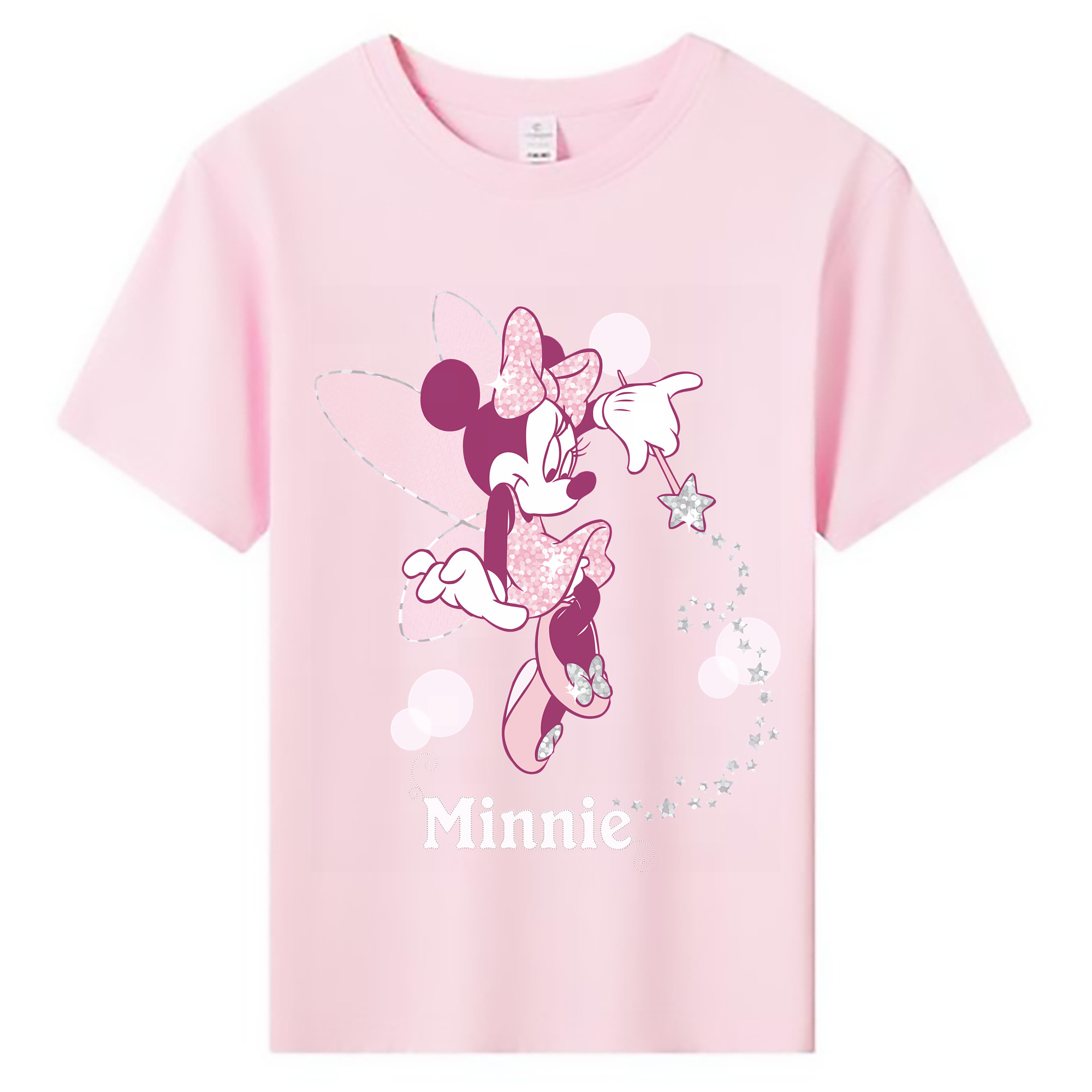 （画像用） ミッキーマウス Mickey Mouse 綿100％キッズTシャツ（フロントプリント）