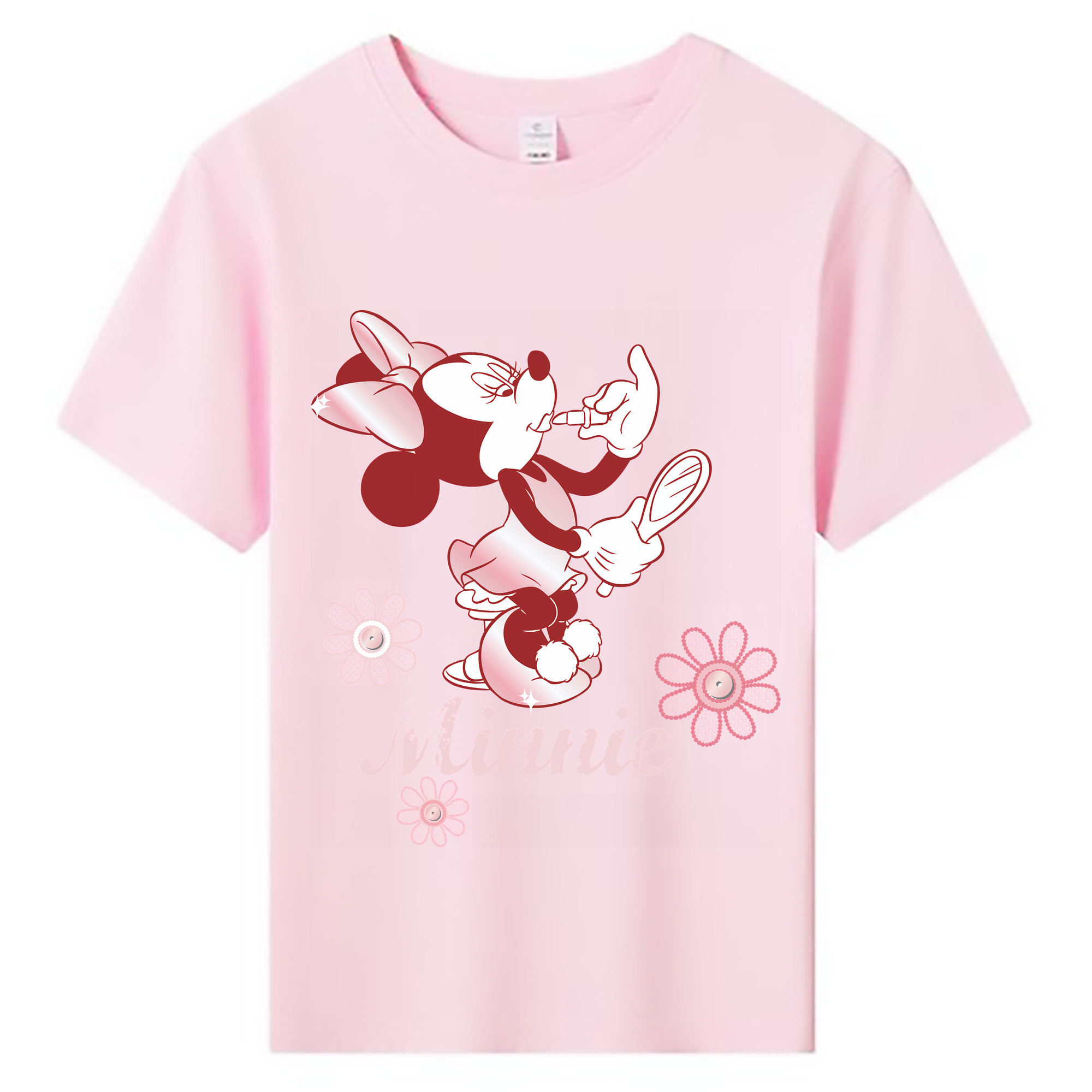 （画像用） ミッキーマウス Mickey Mouse 綿100％キッズTシャツ（フロントプリント）