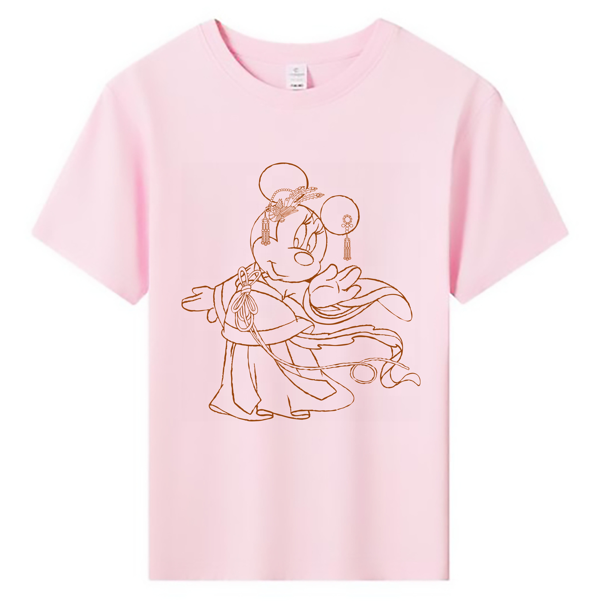 （画像用） ミッキーマウス Mickey Mouse 綿100％キッズTシャツ（フロントプリント）