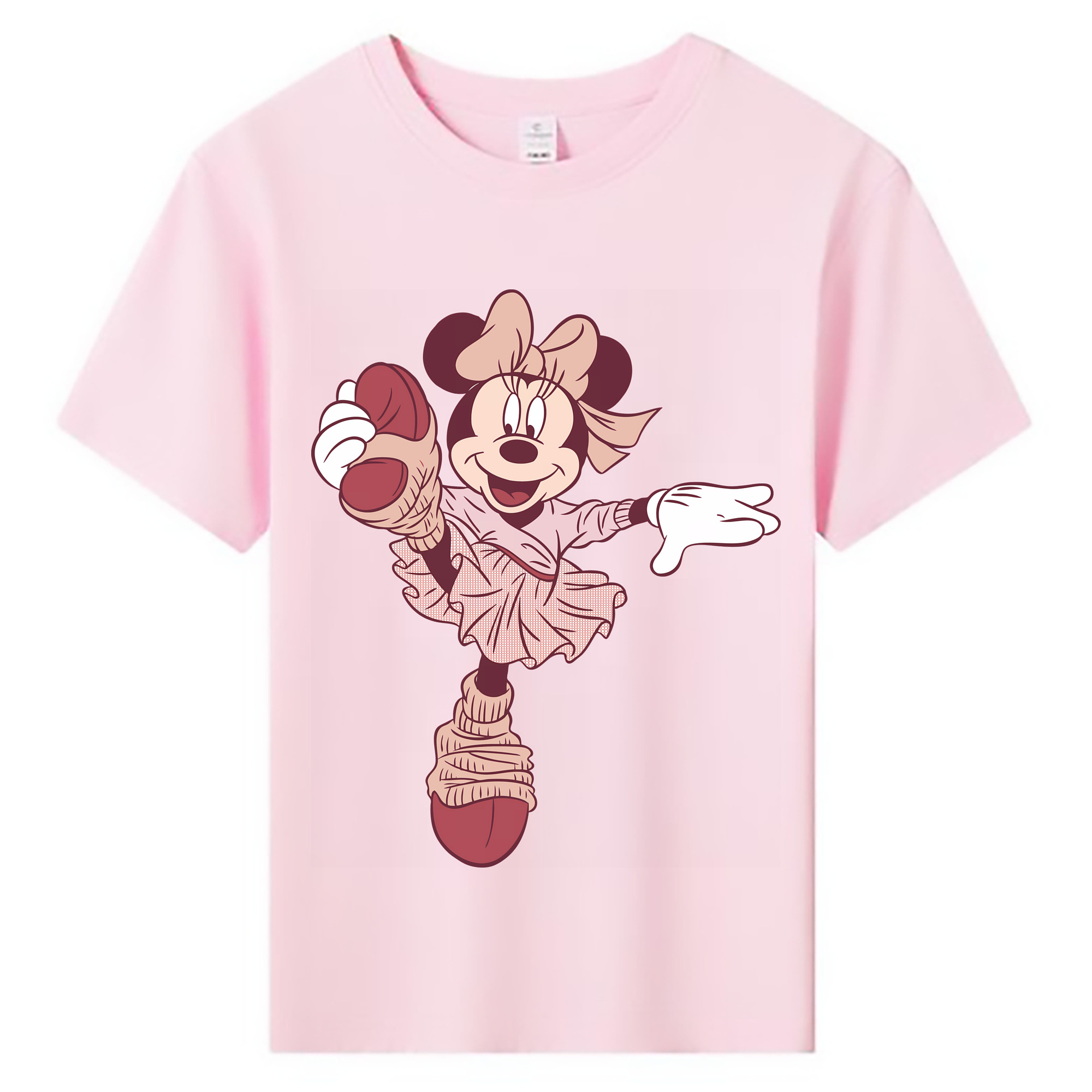 （画像用） ミッキーマウス Mickey Mouse 綿100％キッズTシャツ（フロントプリント）